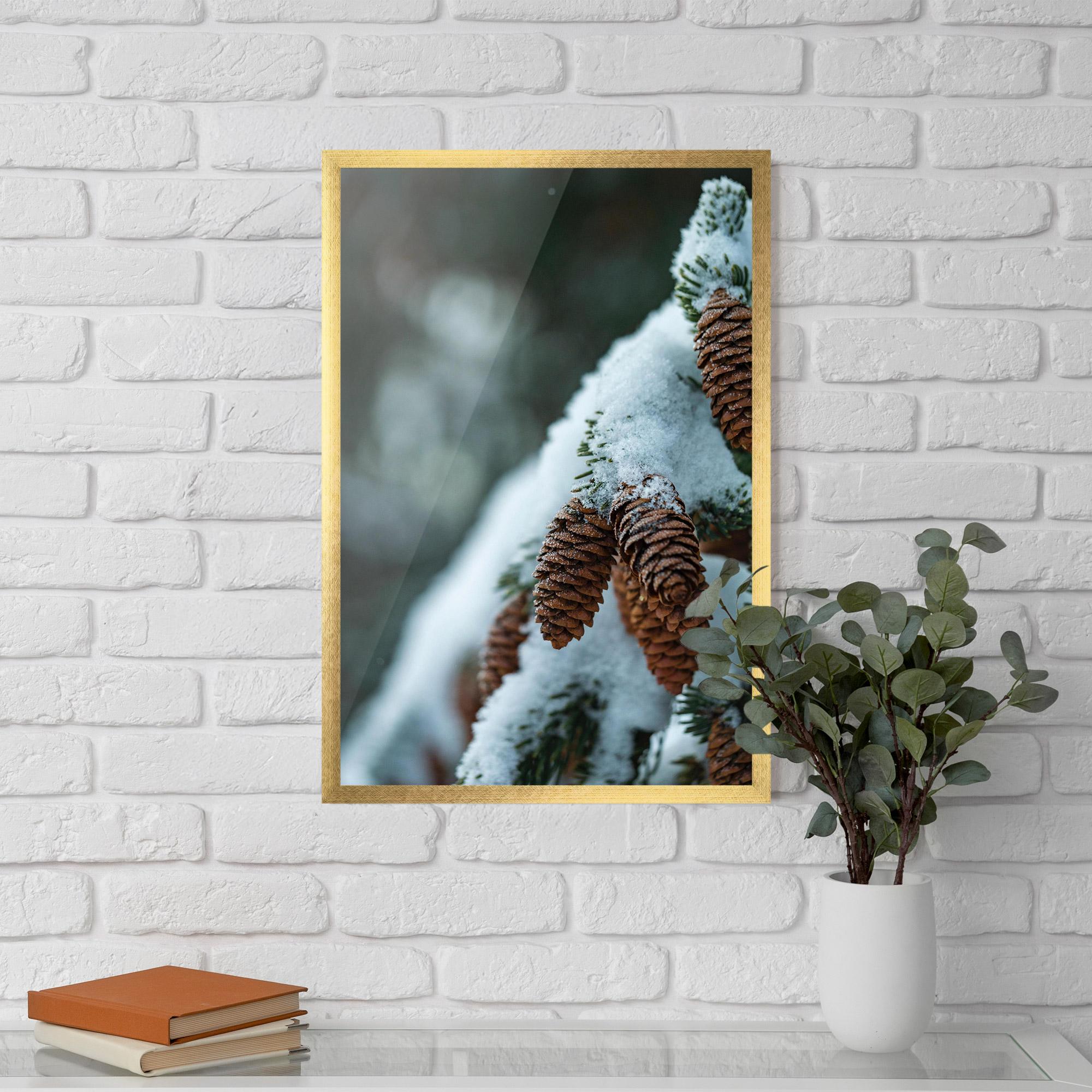 Keretezett Poszter Pretty Snow Cones mockup 5