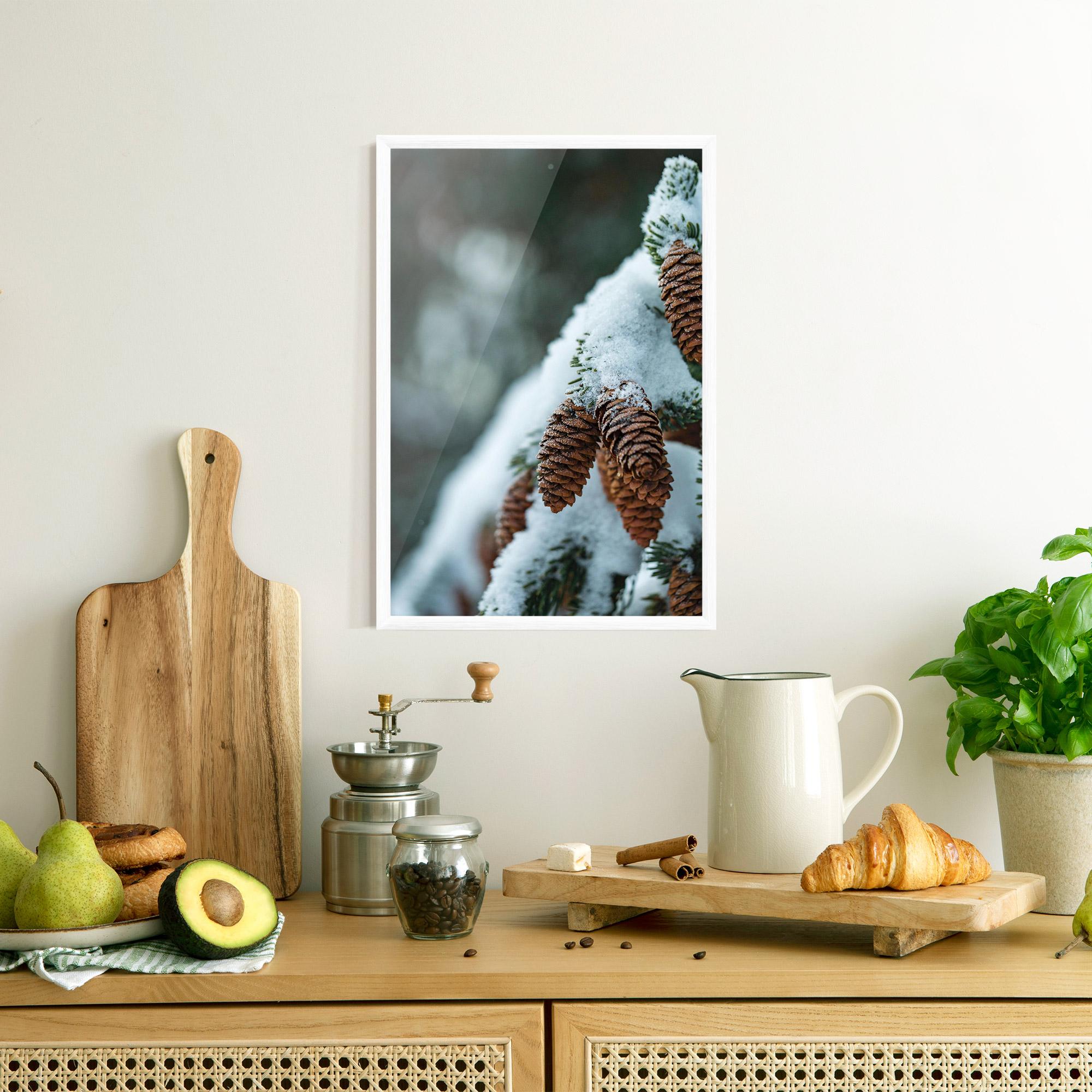 Keretezett Poszter Pretty Snow Cones mockup 8