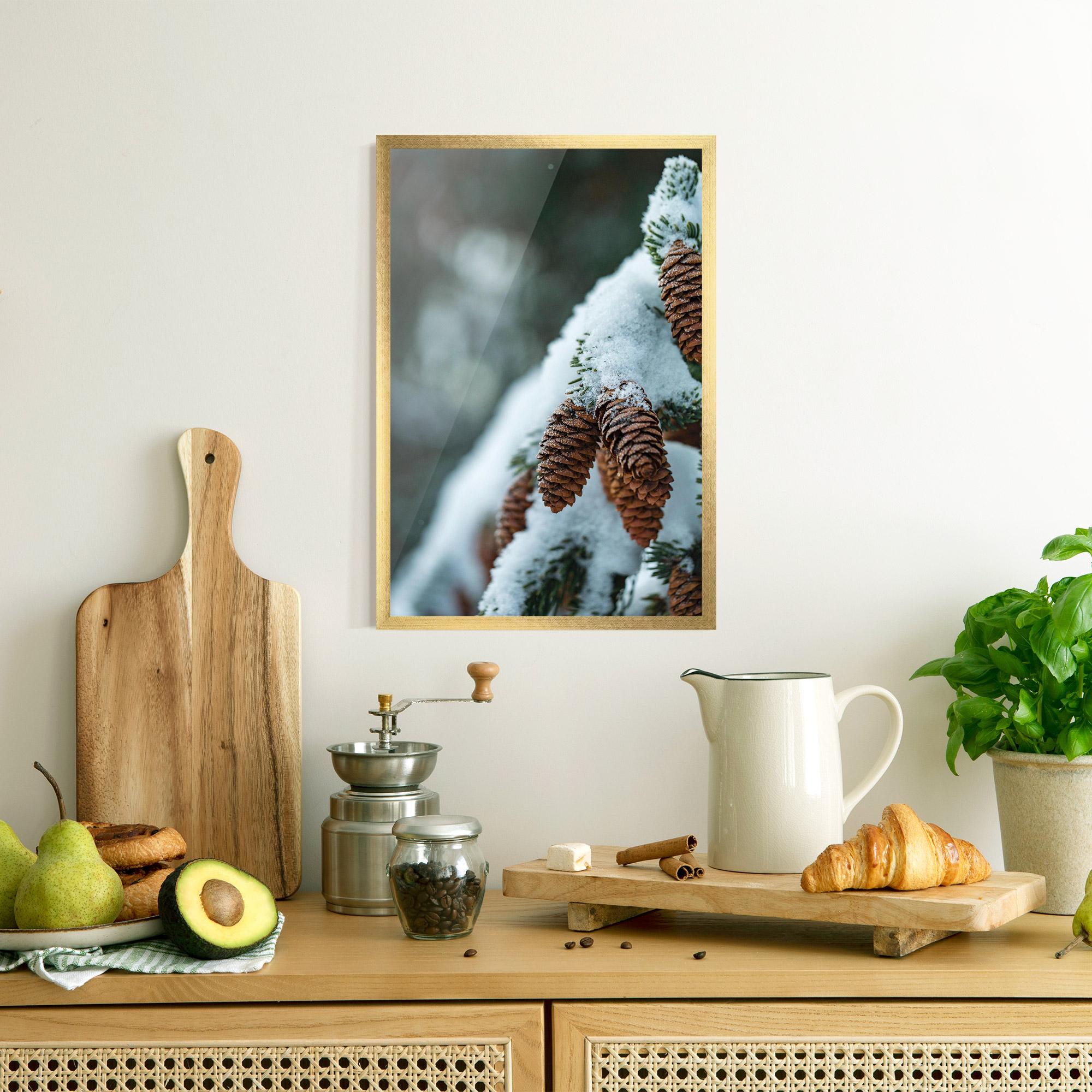 Keretezett Poszter Pretty Snow Cones mockup 8