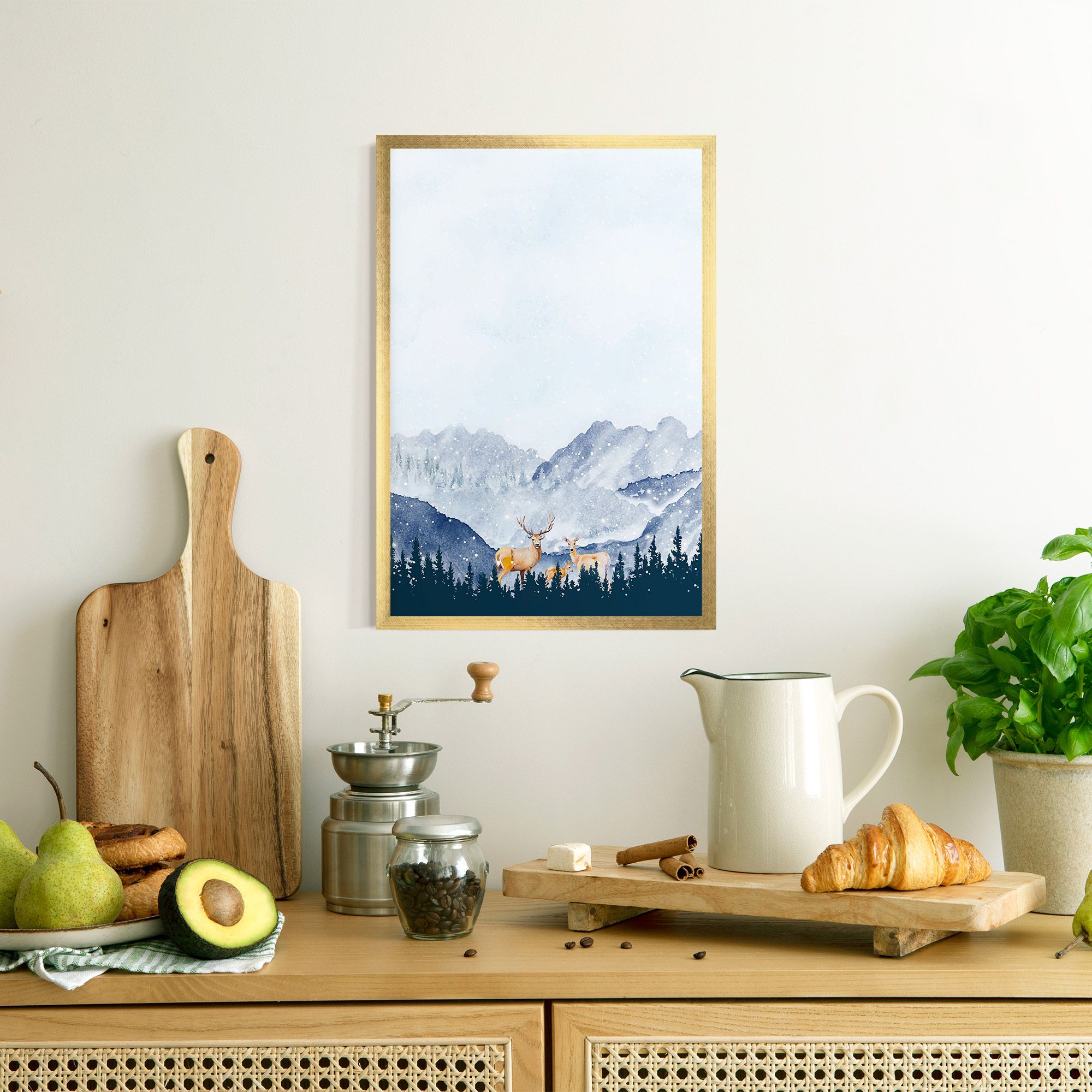 Winter Deers mockup 8