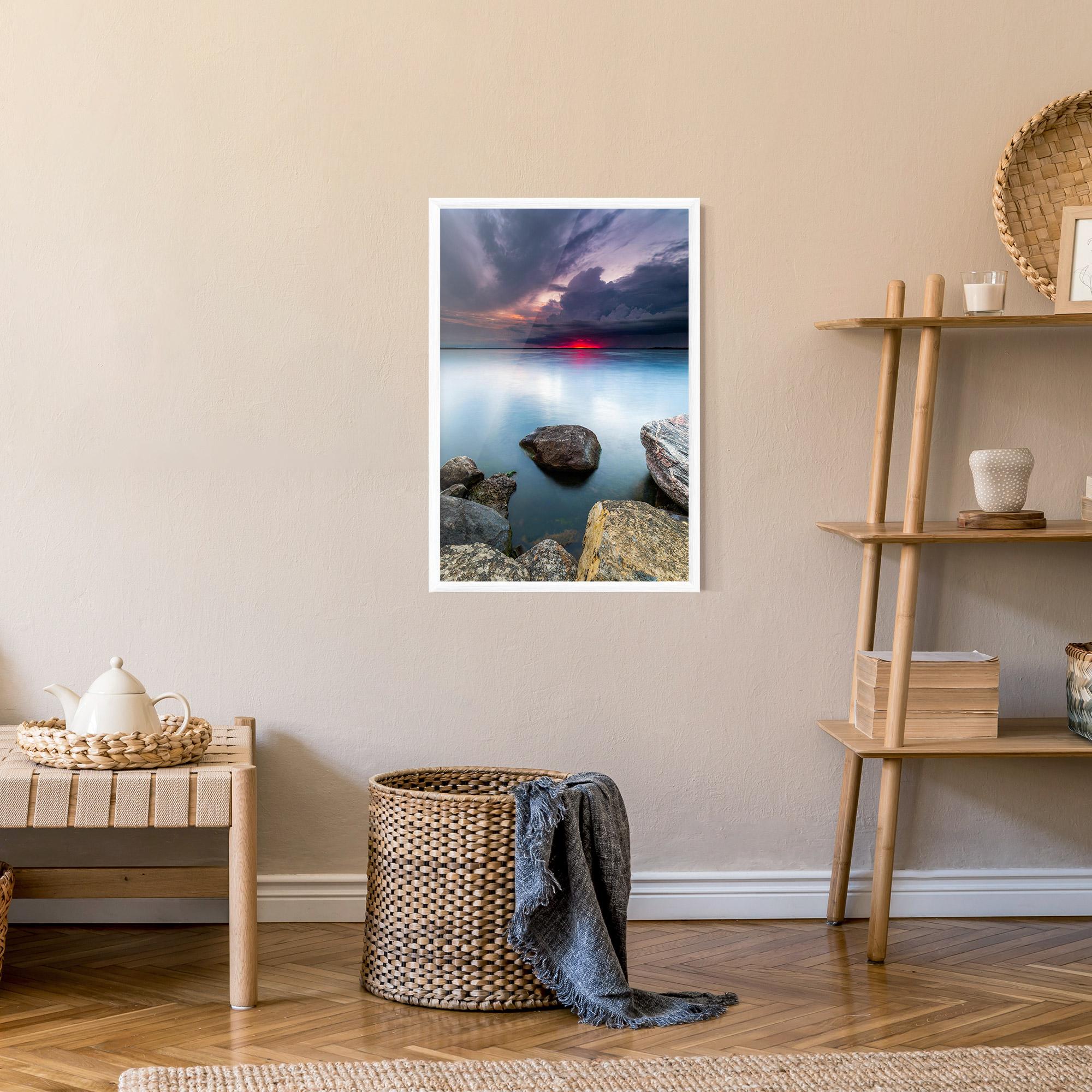 Keretezett Poszter Lake Sunset mockup 9