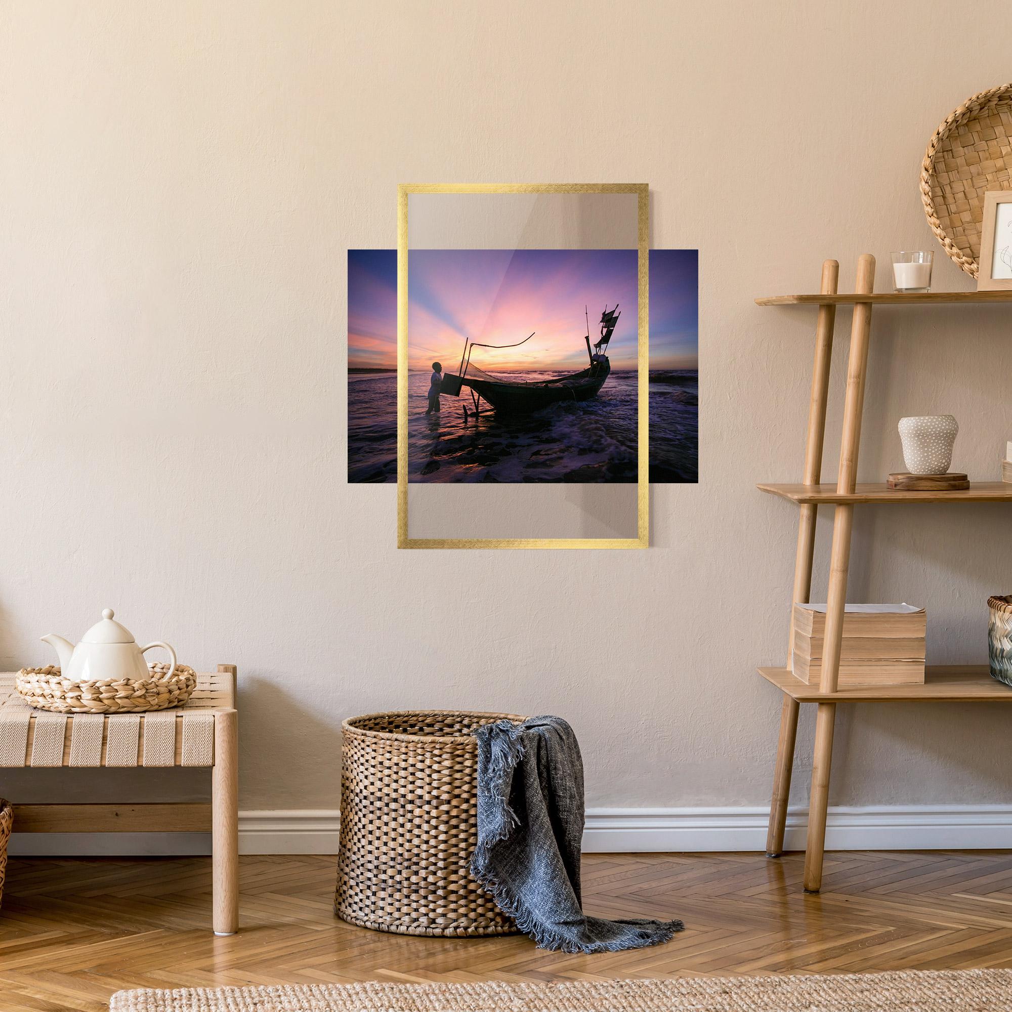 Keretezett Poszter Sailor At Dawn mockup 9