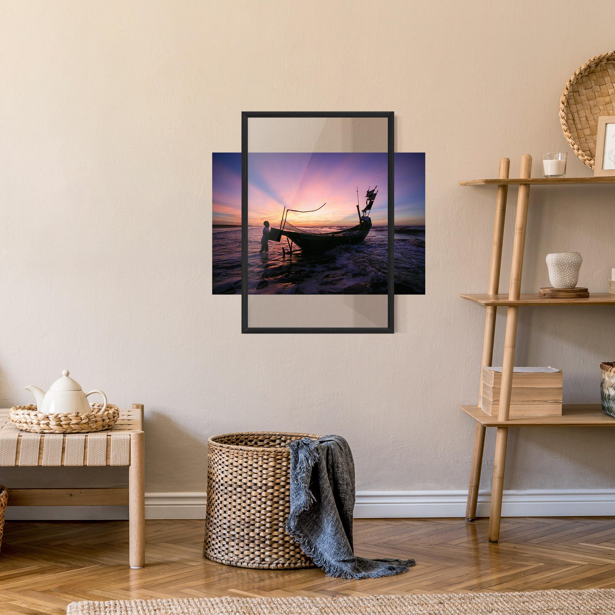 Keretezett Poszter Sailor At Dawn mockup 9