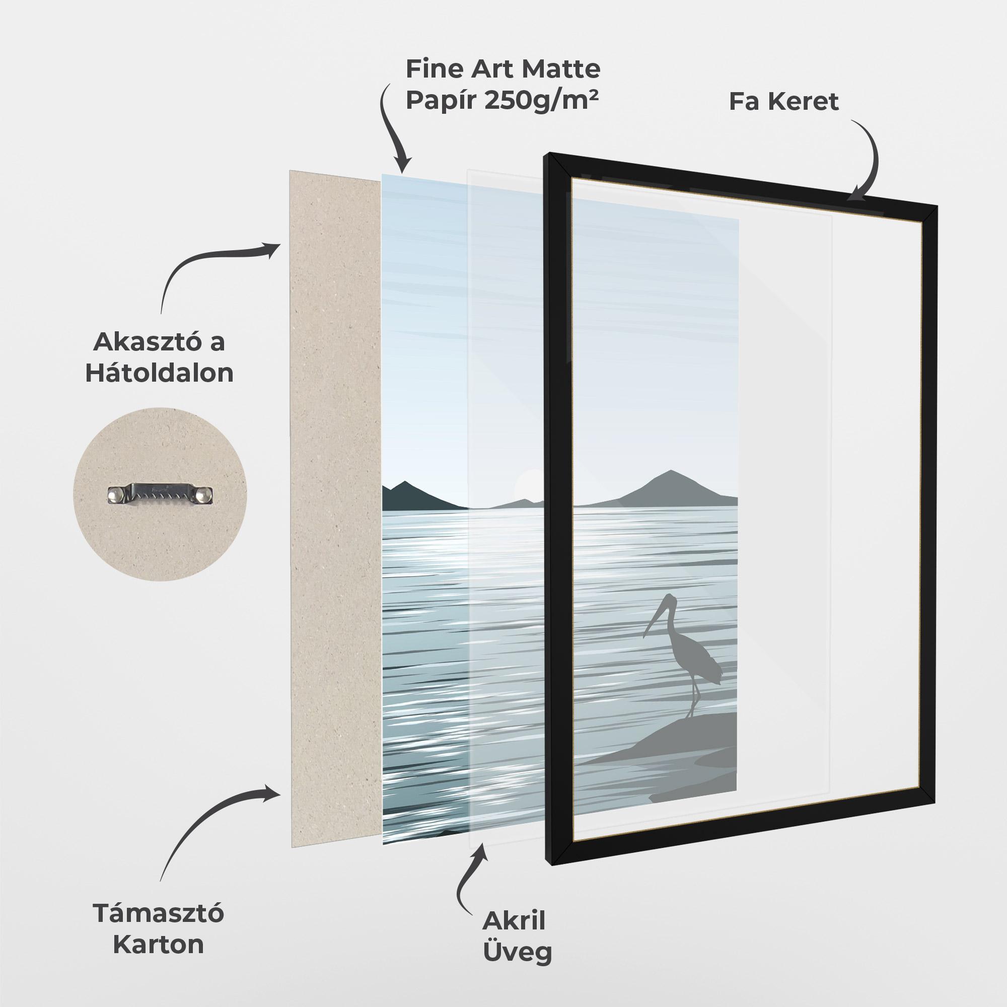 Keretezett Poszter Sparkling Lake mockup 1