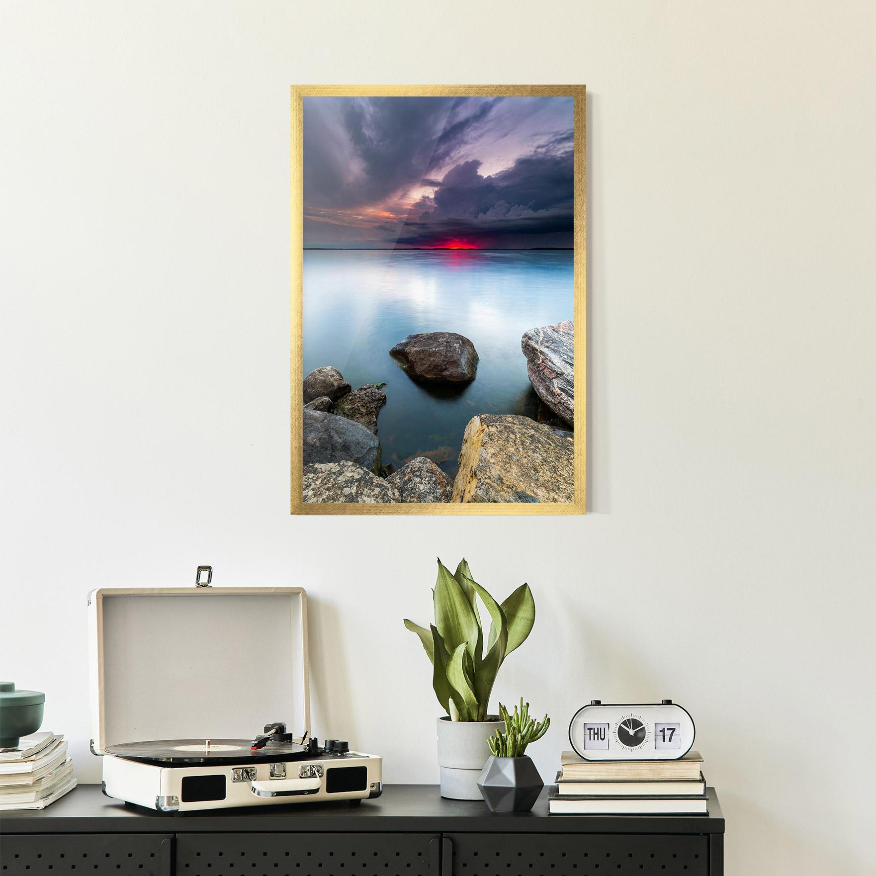 Keretezett Poszter Lake Sunset mockup 2