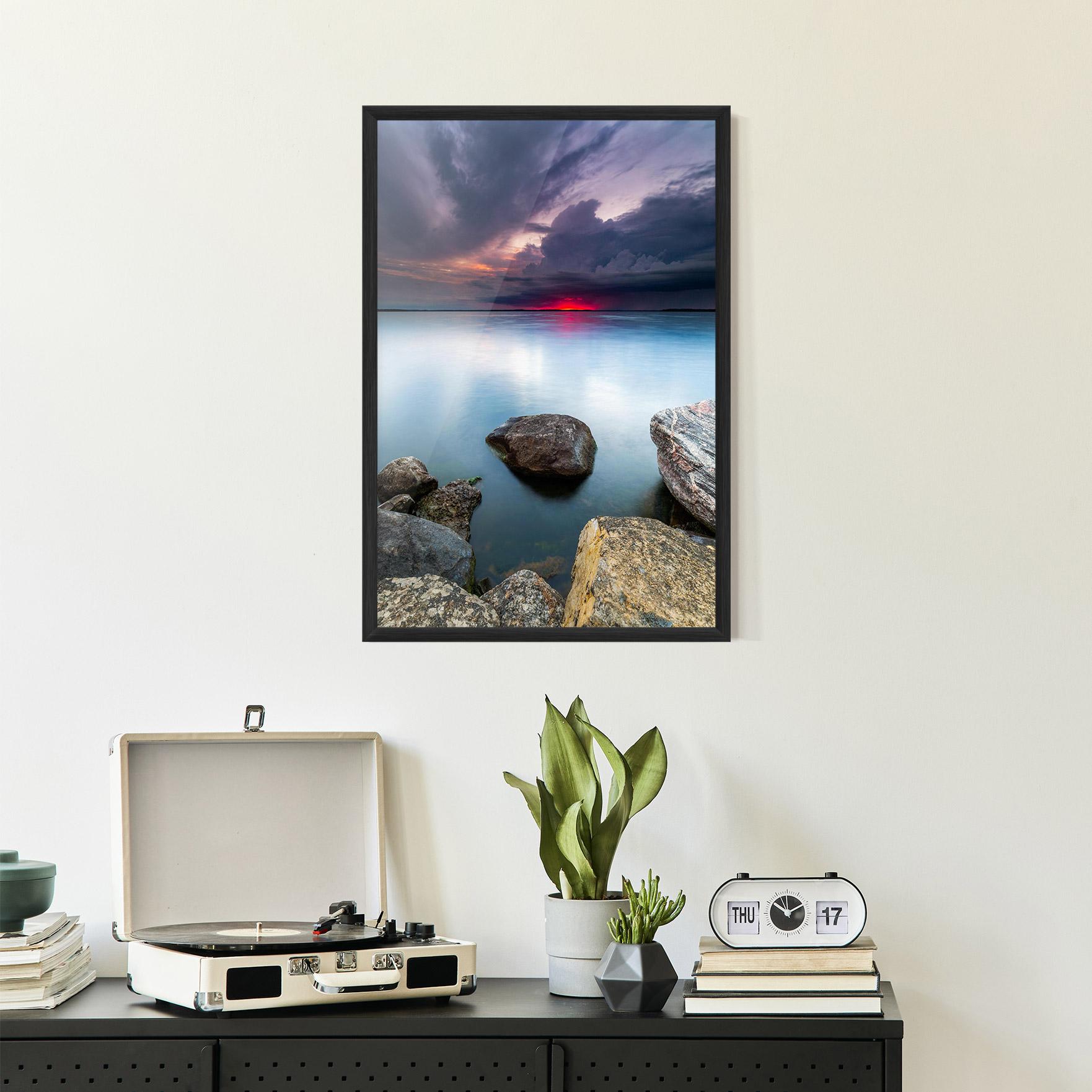 Keretezett Poszter Lake Sunset mockup 2