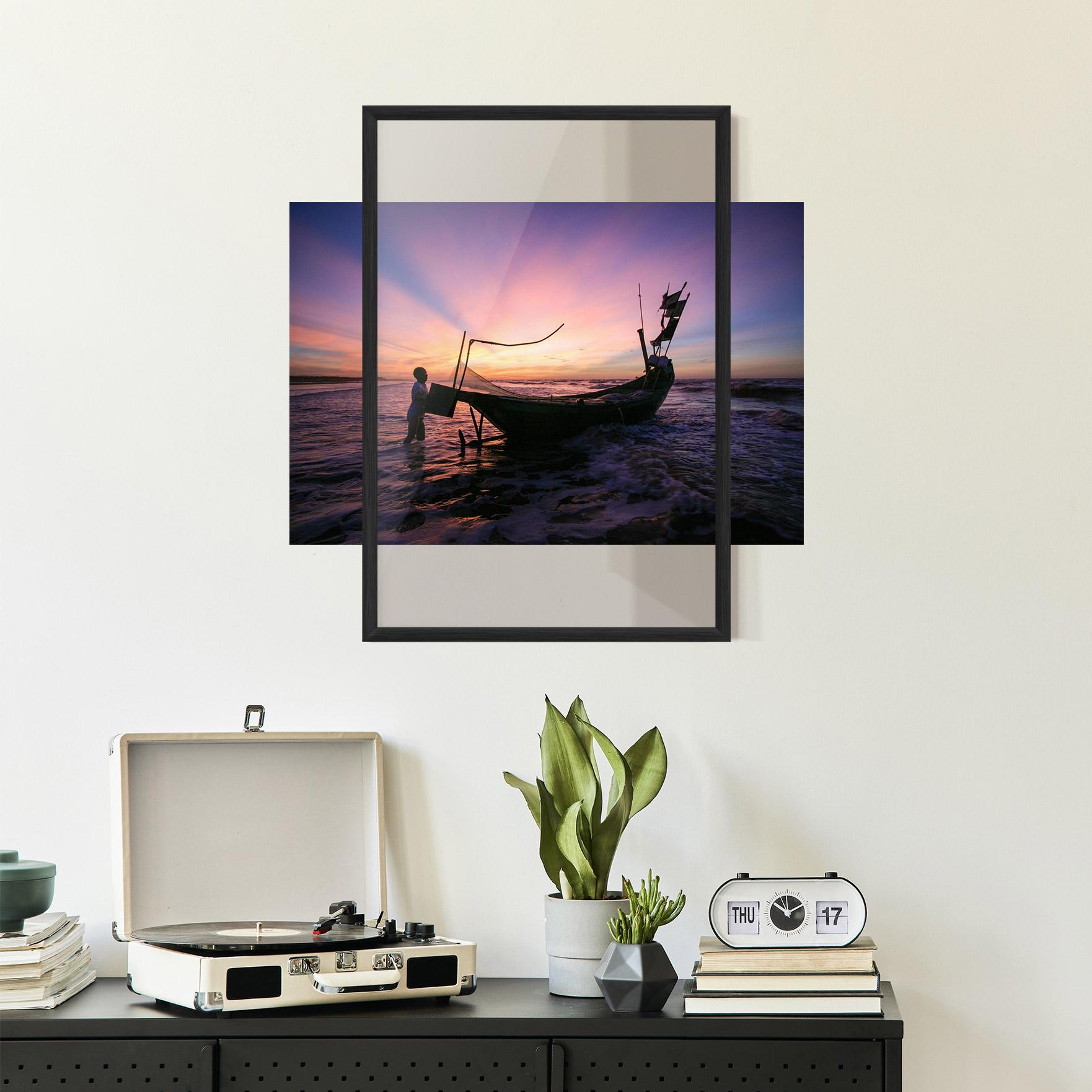 Keretezett Poszter Sailor At Dawn mockup 2