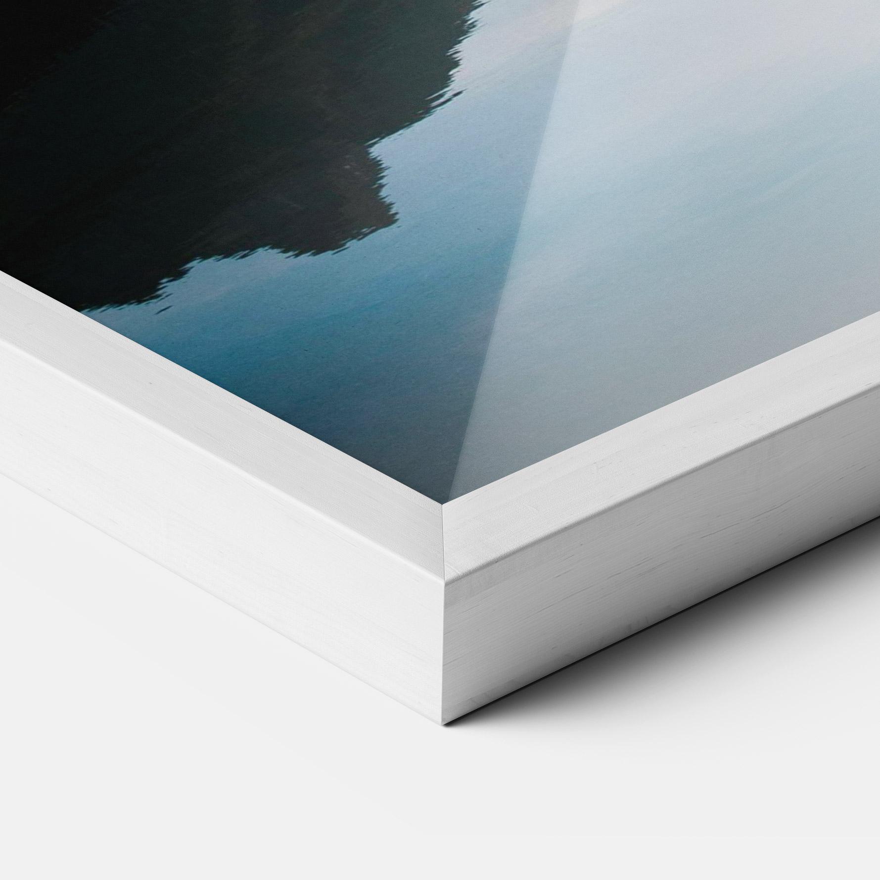 Keretezett Poszter Foggy Blue Light mockup 3