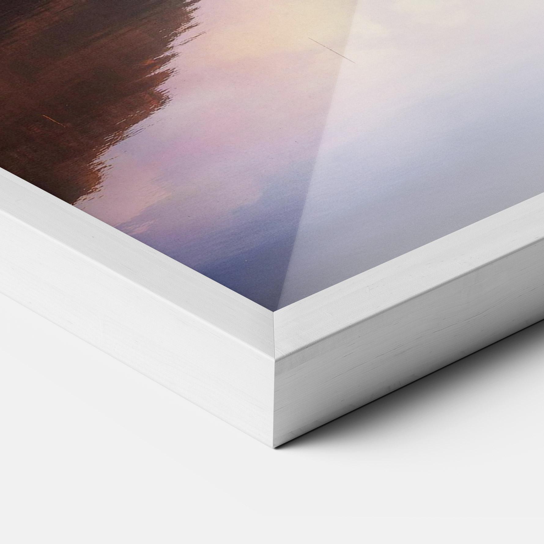 Keretezett Poszter Orange Lake Light mockup 3