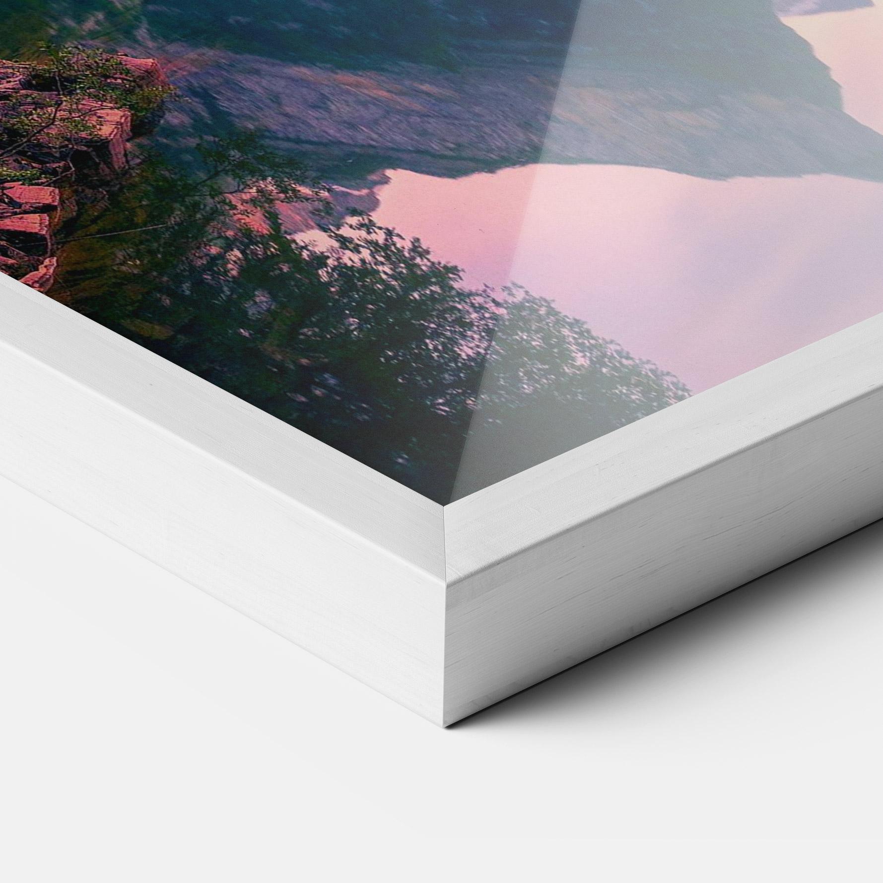 Keretezett Poszter Purple Sunset Lake mockup 3