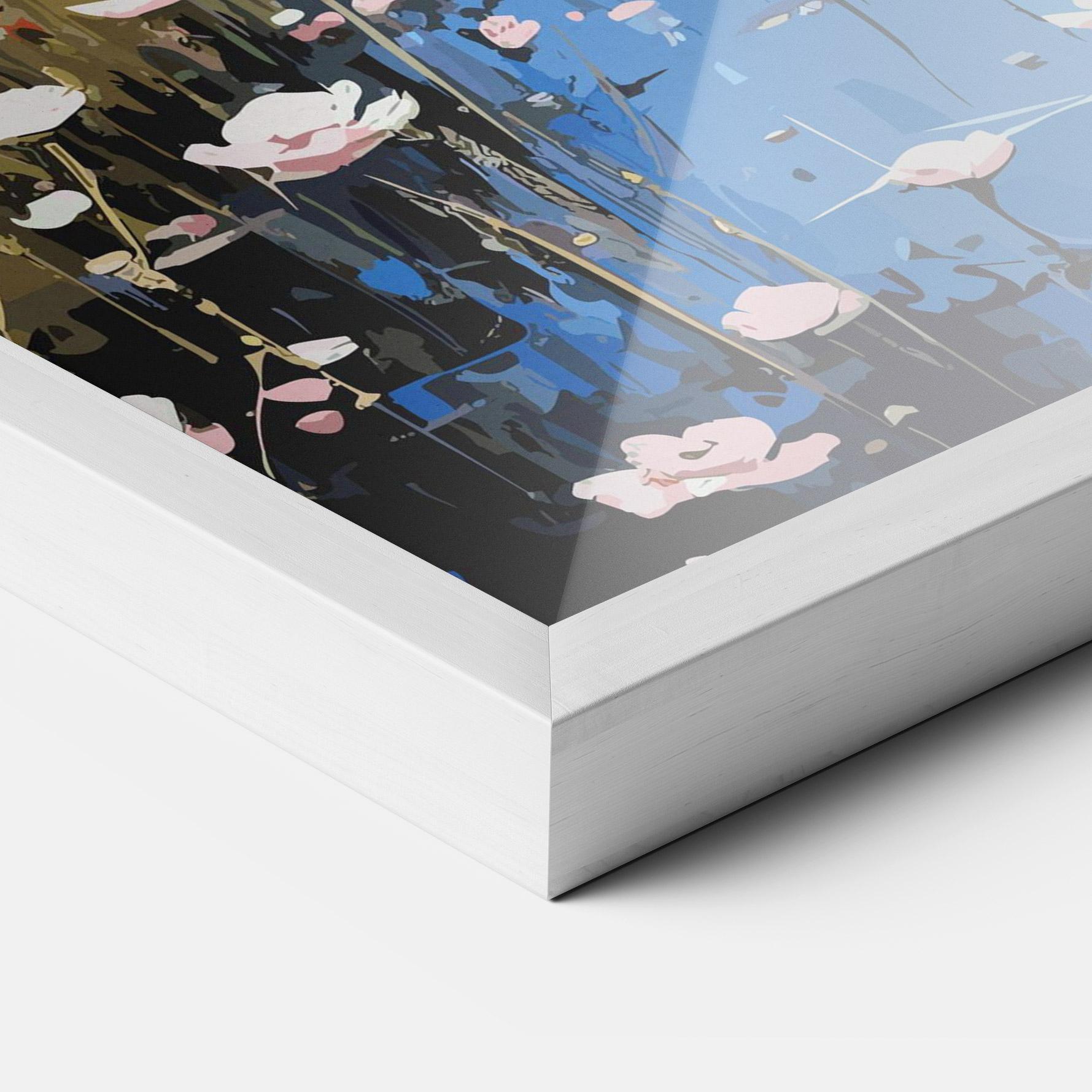 Keretezett Poszter Riverside Flowers mockup 3