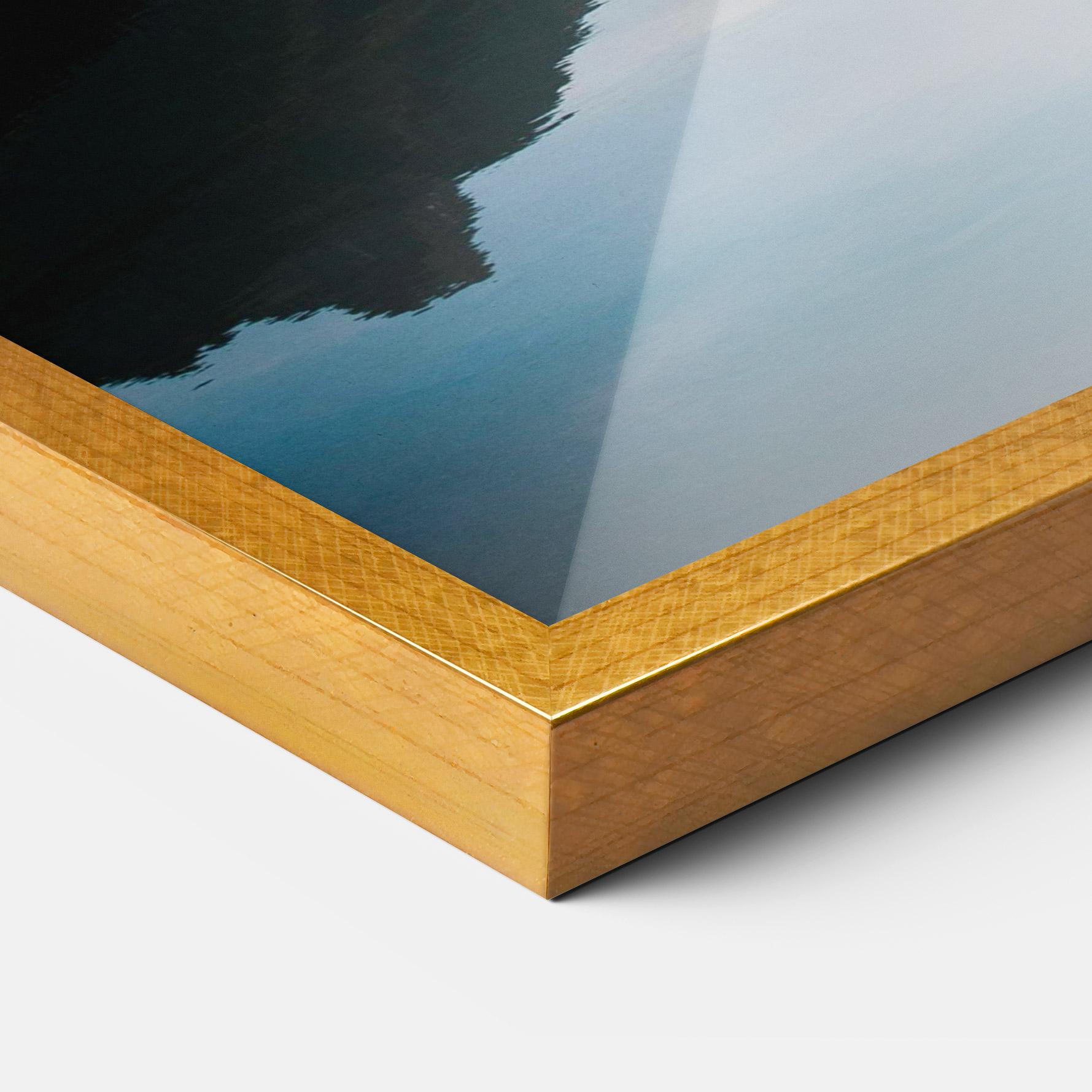 Keretezett Poszter Foggy Blue Light mockup 3