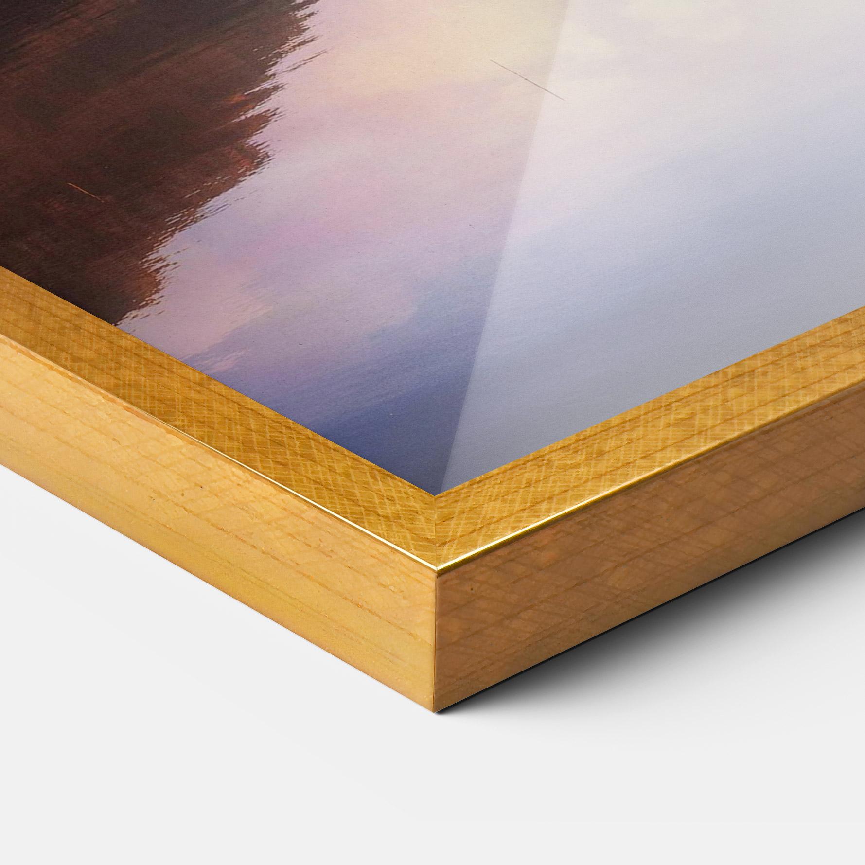 Keretezett Poszter Orange Lake Light mockup 3