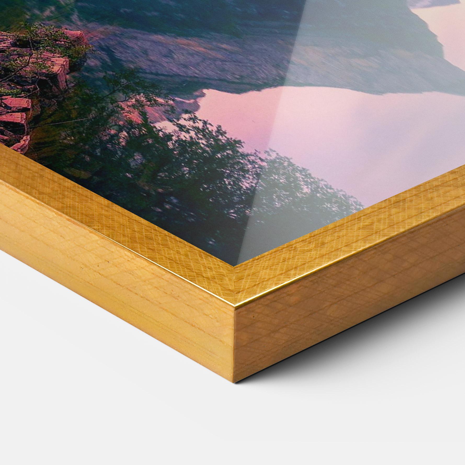 Keretezett Poszter Purple Sunset Lake mockup 3