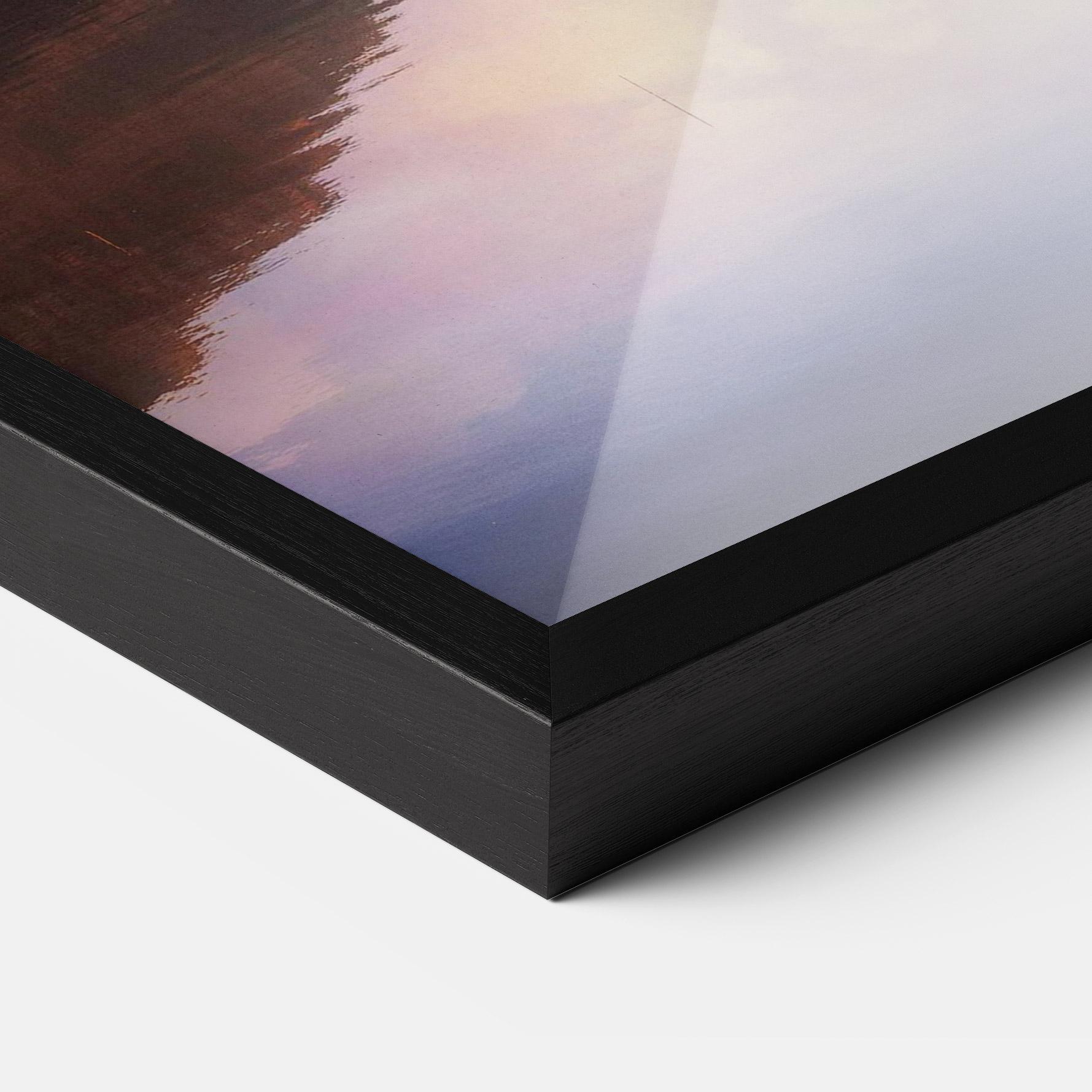 Keretezett Poszter Orange Lake Light mockup 3