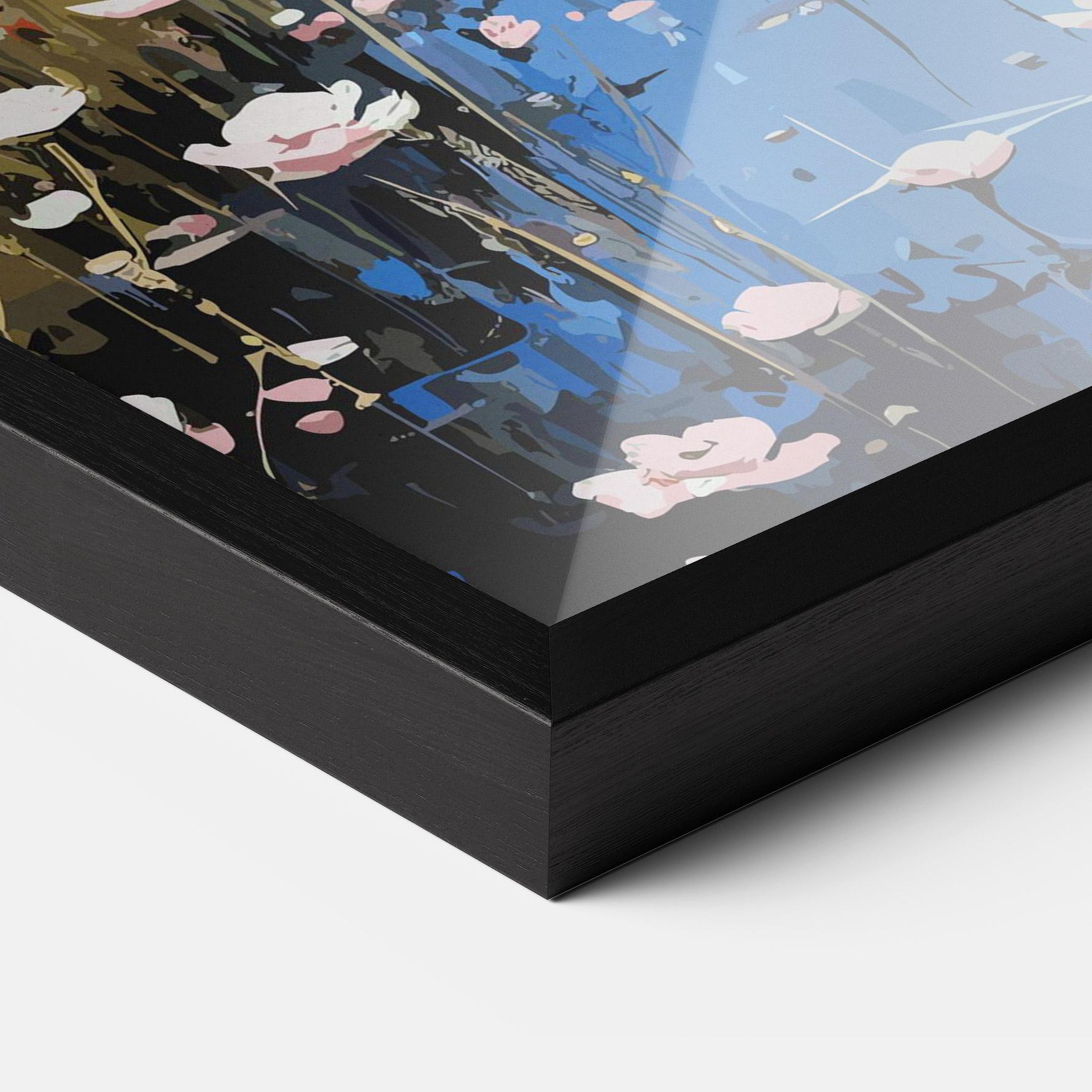 Keretezett Poszter Riverside Flowers mockup 3