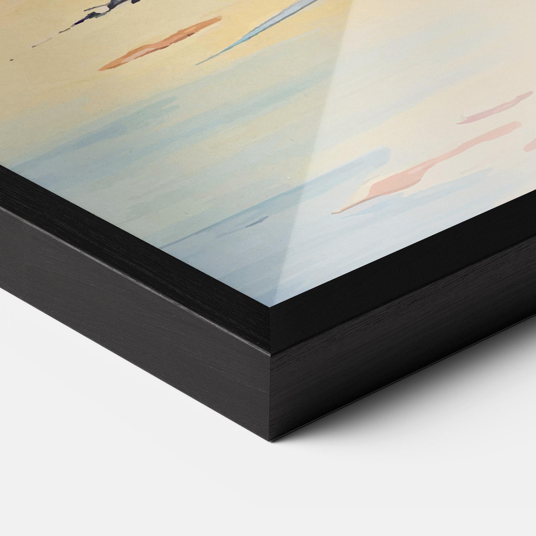 Keretezett Poszter Tree Shadow Lake mockup 3