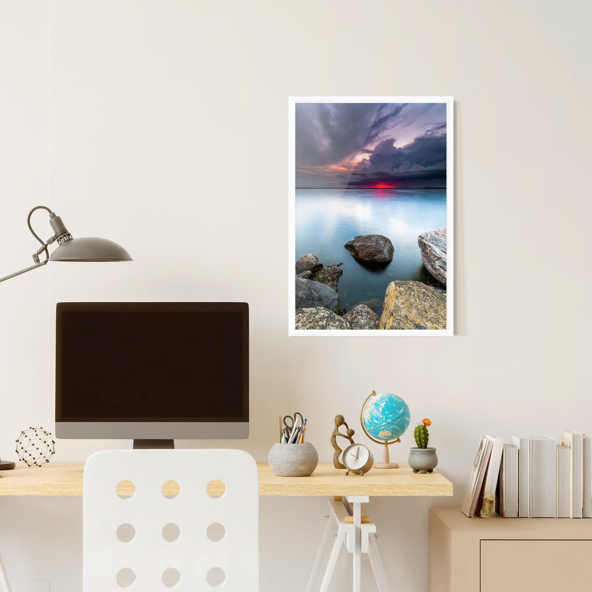 Keretezett Poszter Lake Sunset mockup 6