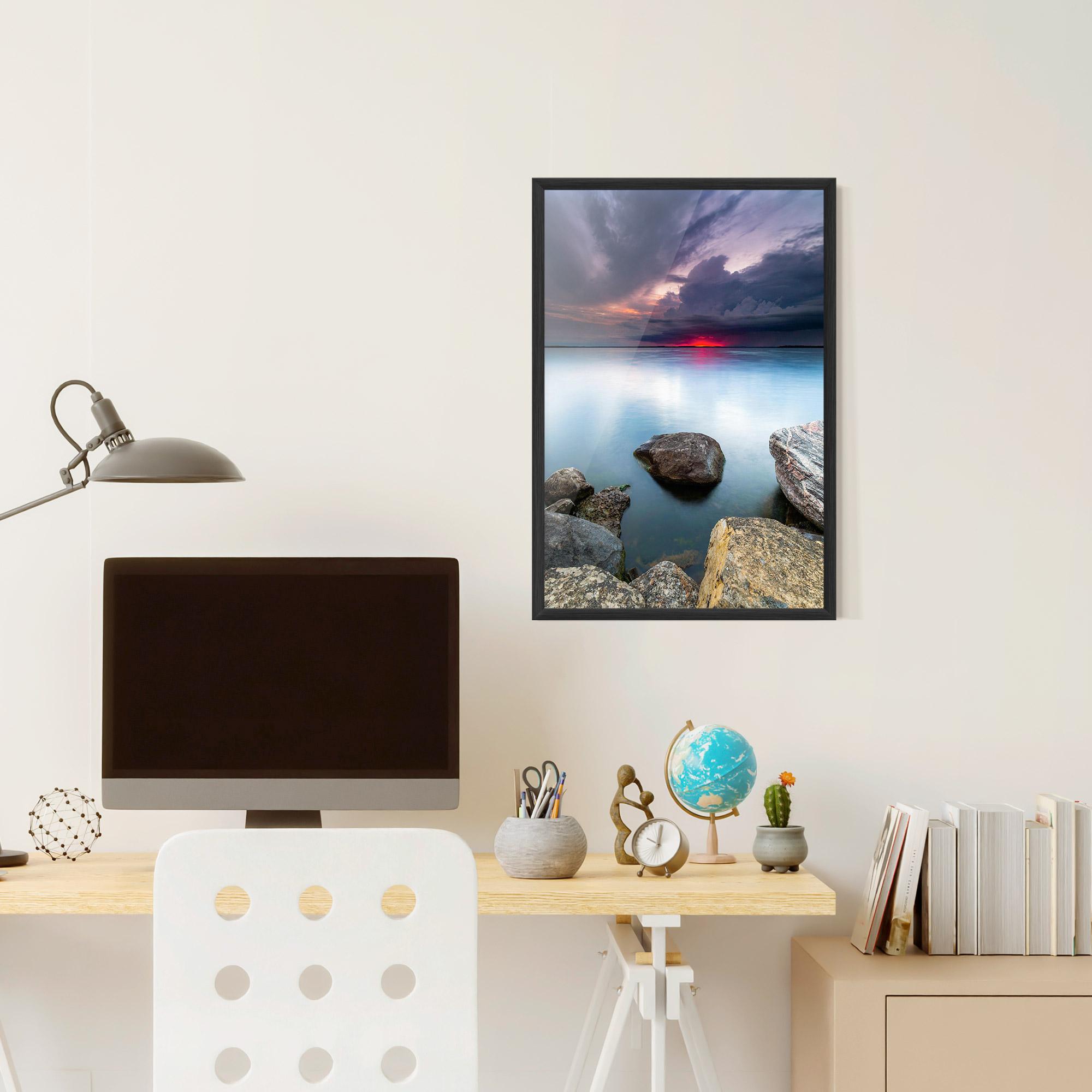 Keretezett Poszter Lake Sunset mockup 6