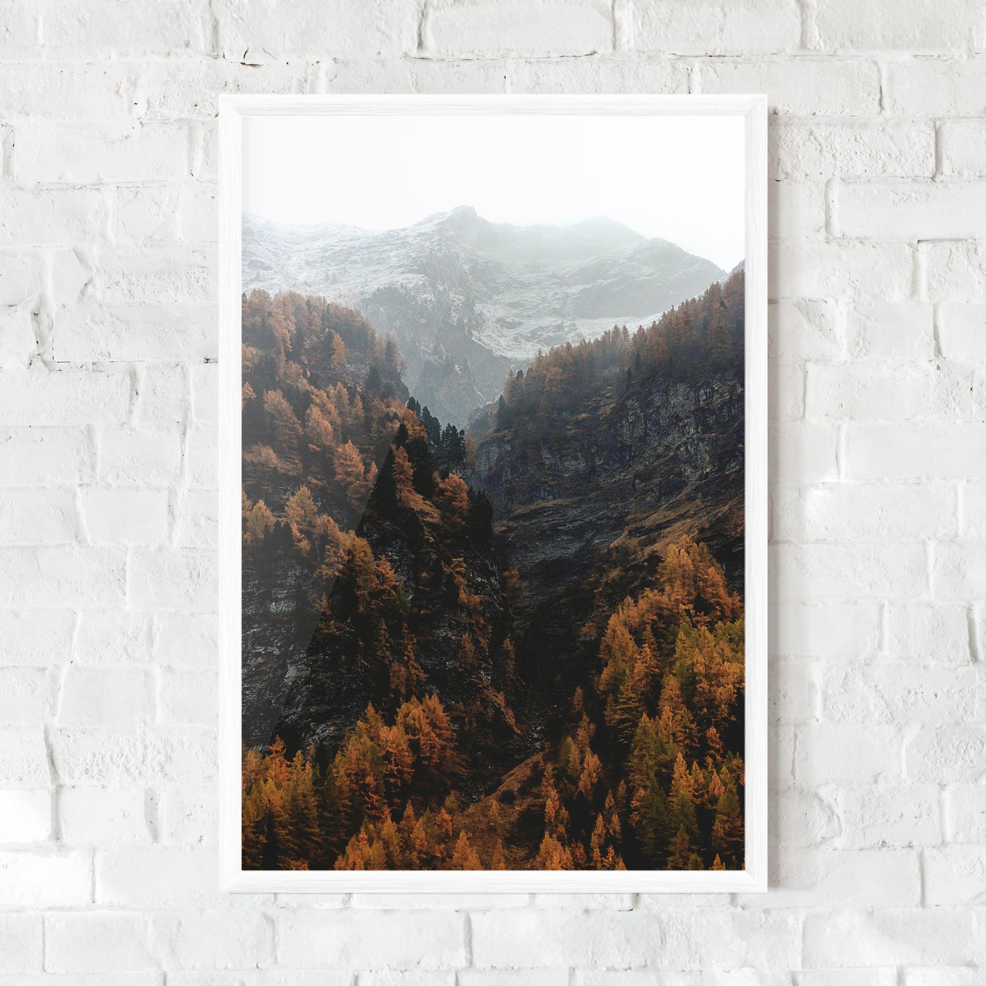 Keretezett Poszter Autumn Mountain mockup 0