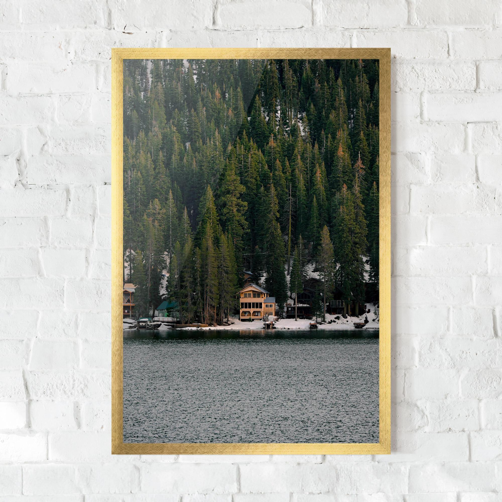 Keretezett Poszter Peacefull Place mockup 0