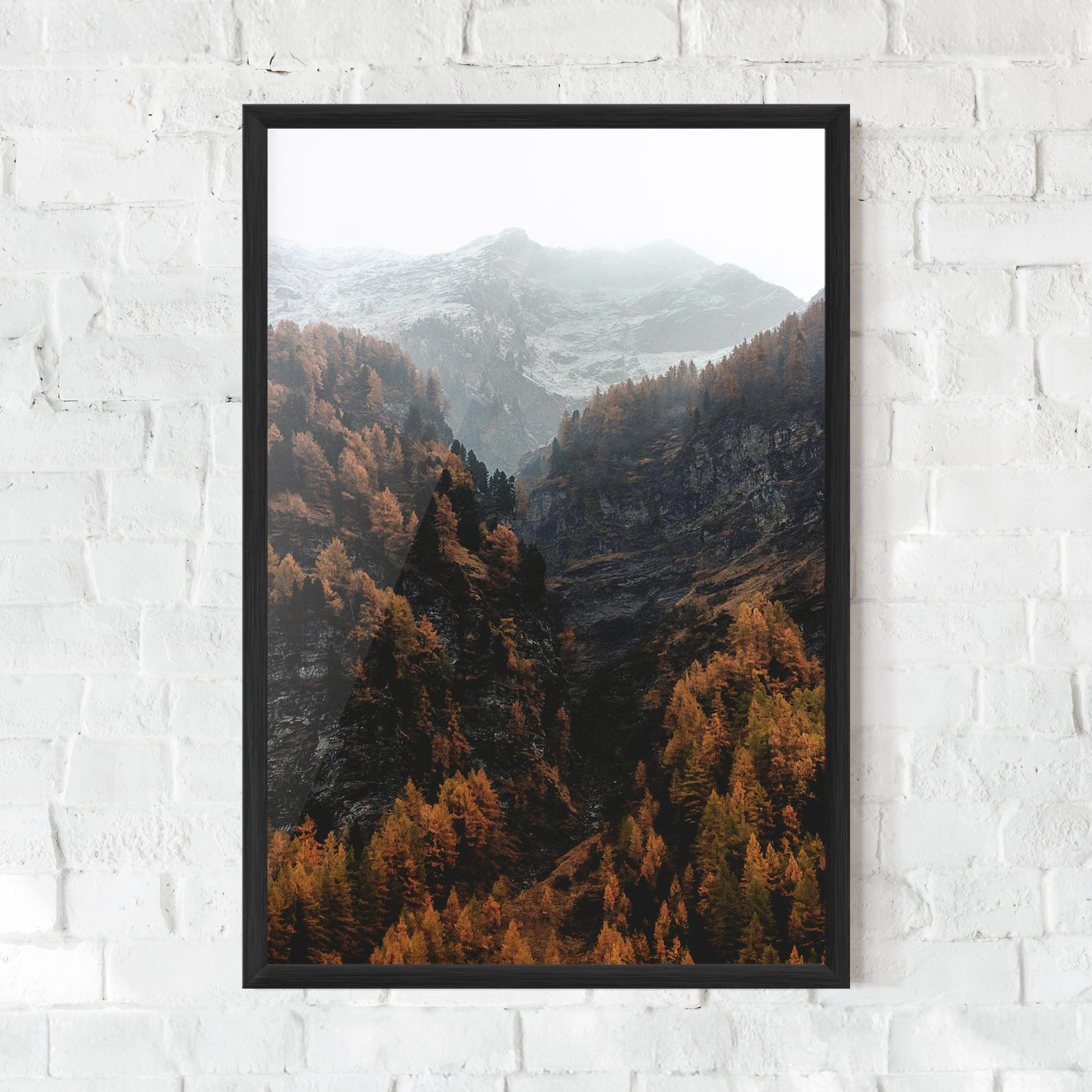 Keretezett Poszter Autumn Mountain mockup 0
