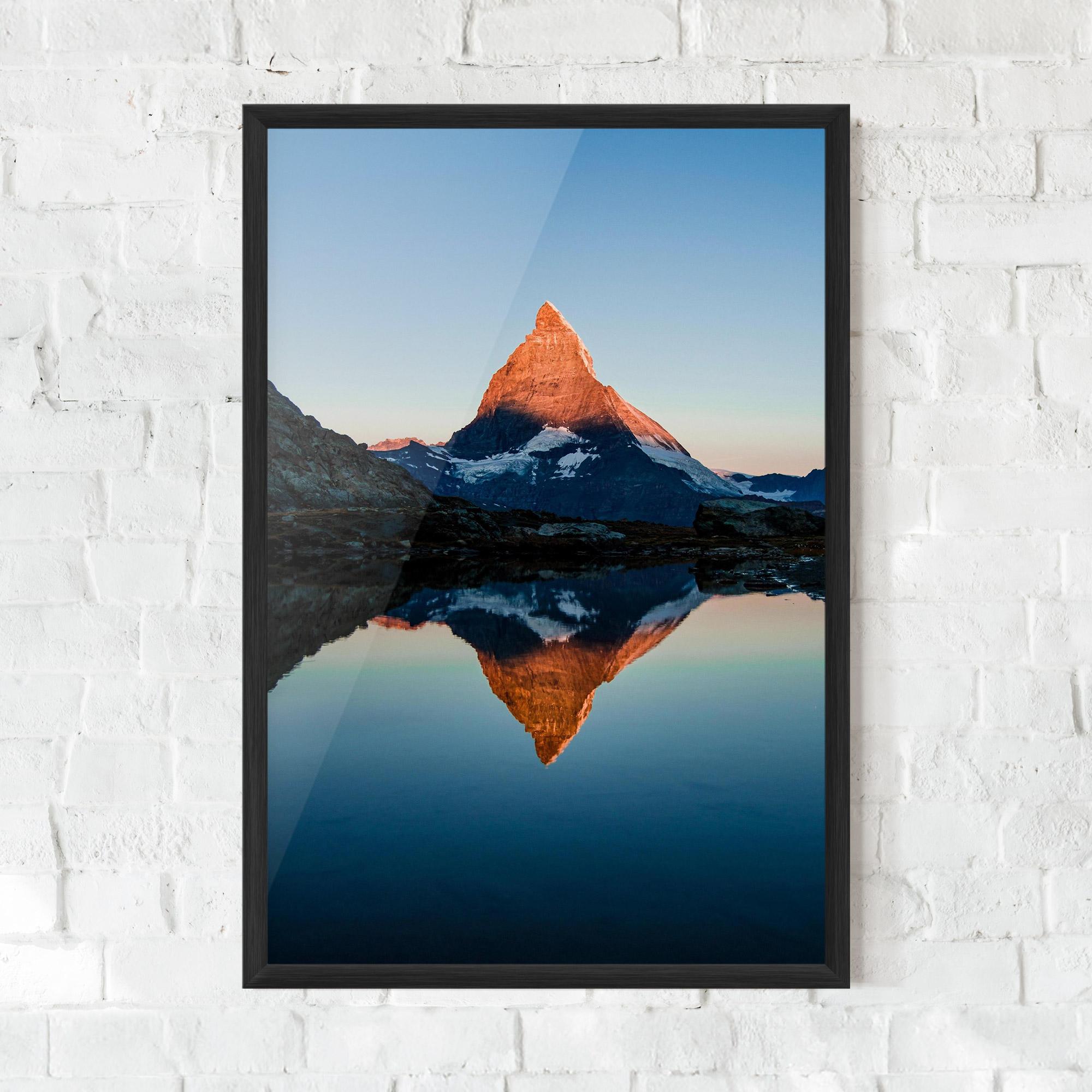 Keretezett Poszter Mirror Mountain mockup 0