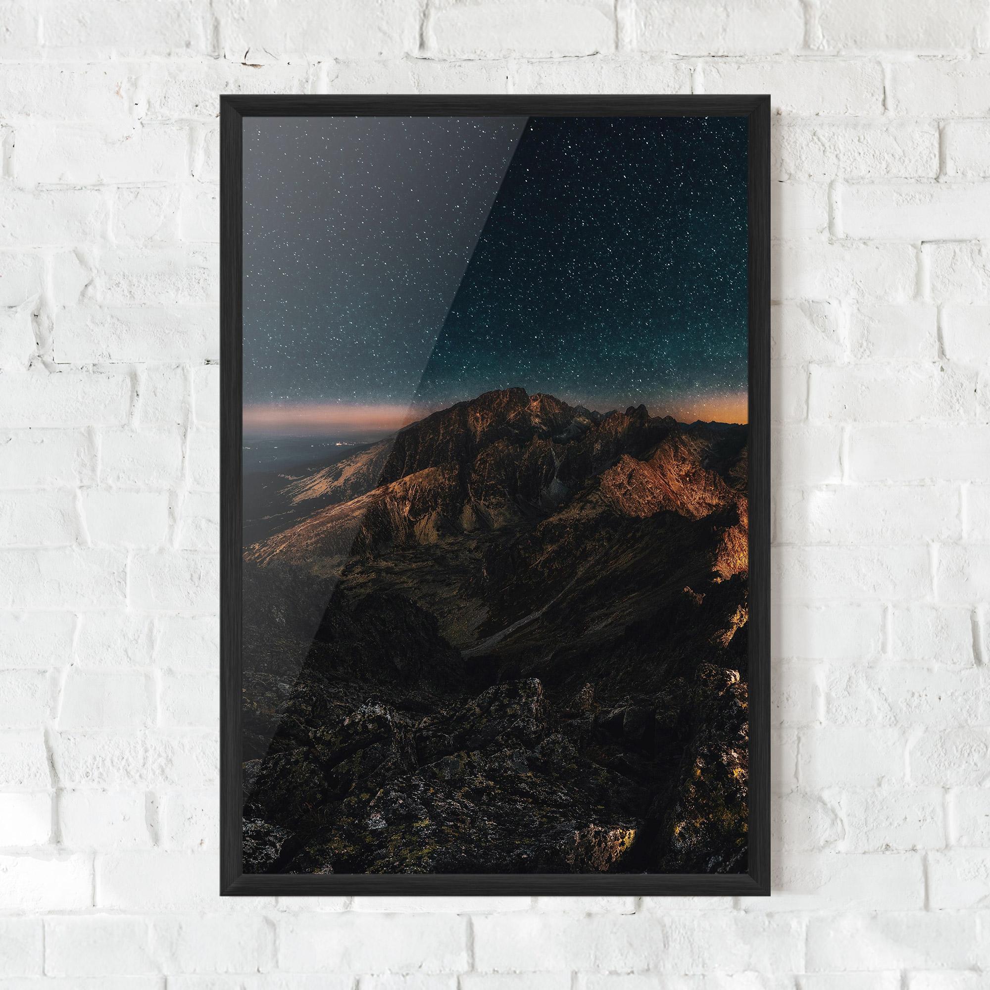 Keretezett Poszter Mountain Sky mockup 0