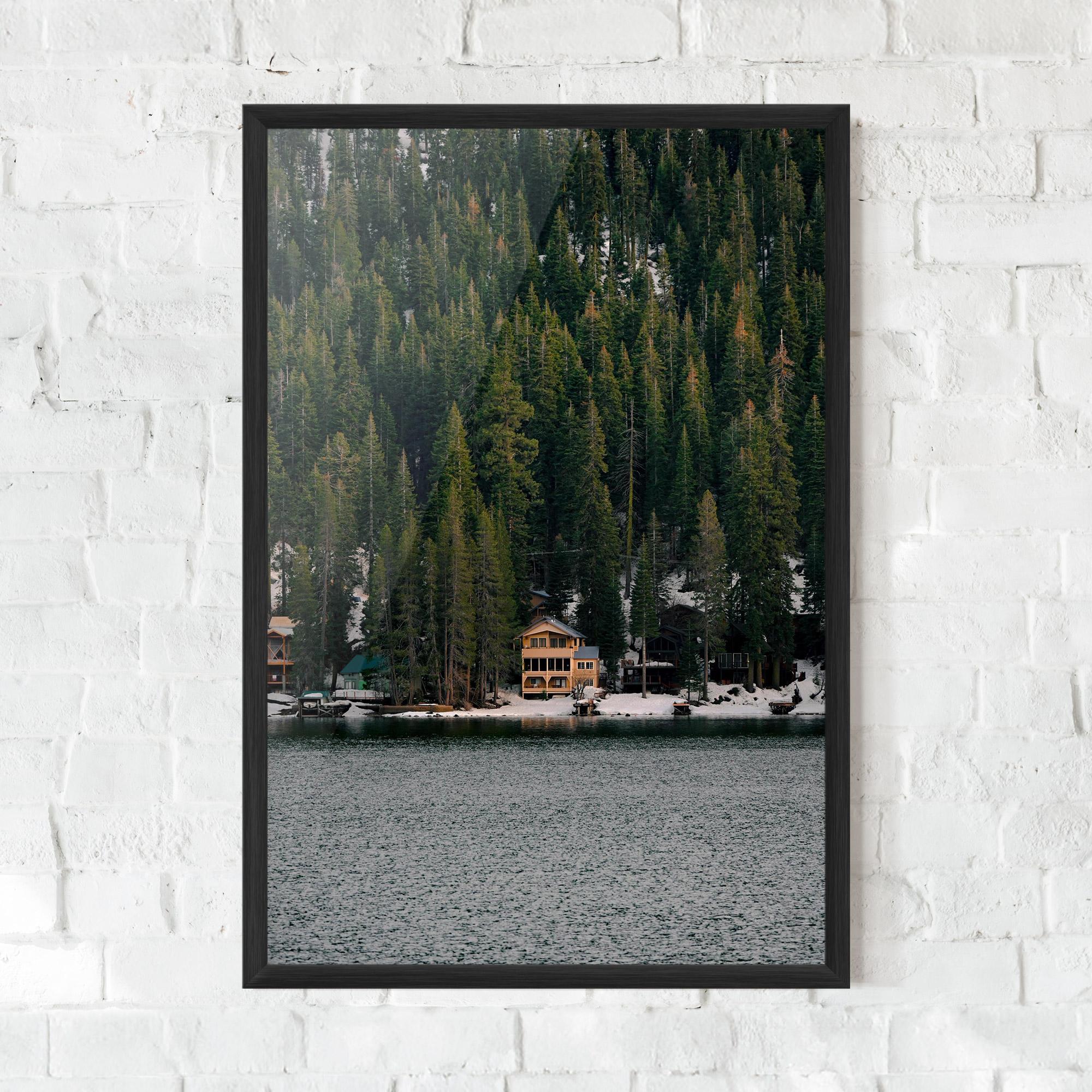 Keretezett Poszter Peacefull Place mockup 0