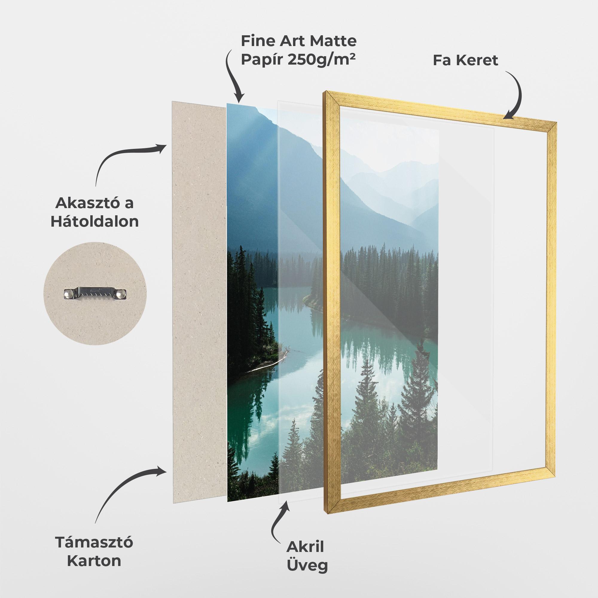 Keretezett Poszter Crystal Lake mockup 1