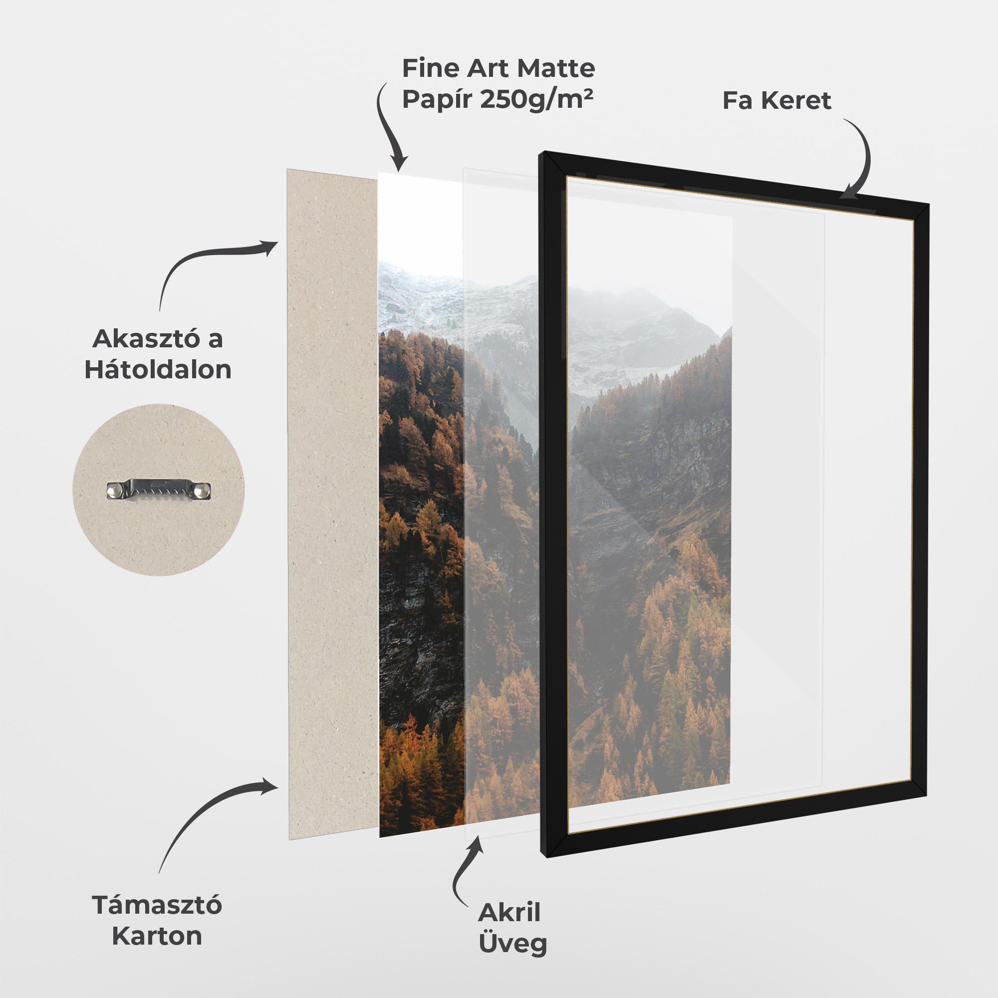 Keretezett Poszter Autumn Mountain mockup 1