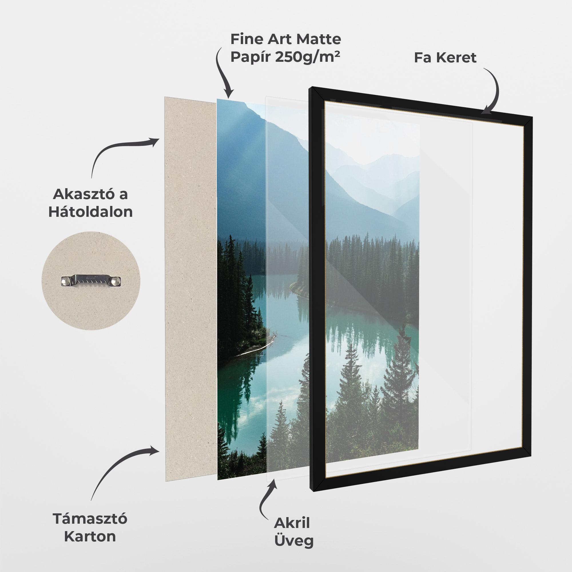 Keretezett Poszter Crystal Lake mockup 1