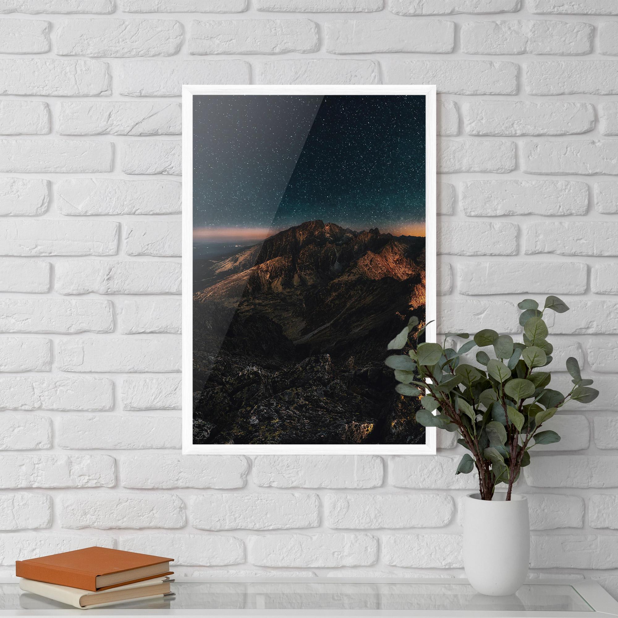 Keretezett Poszter Mountain Sky mockup 5