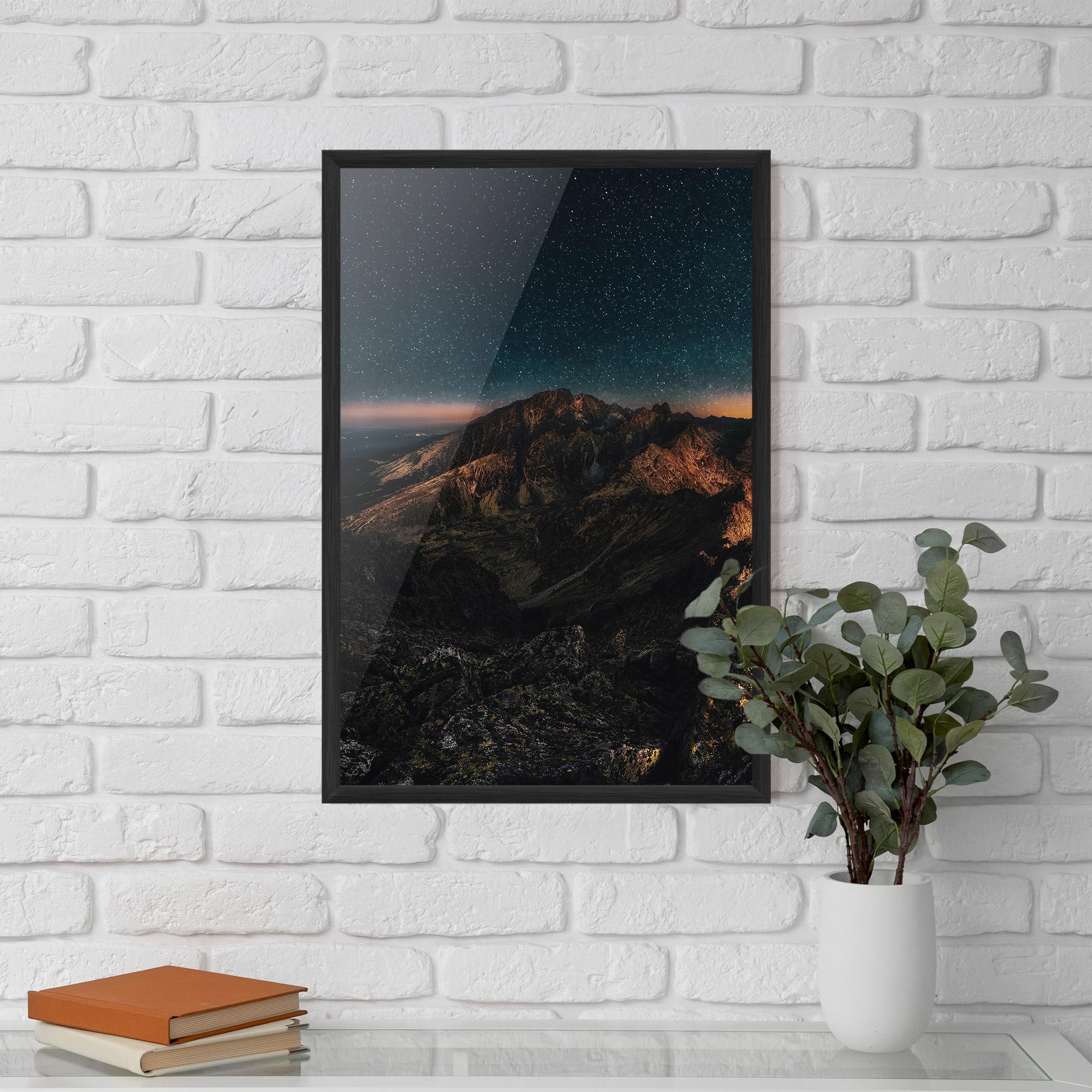 Keretezett Poszter Mountain Sky mockup 5
