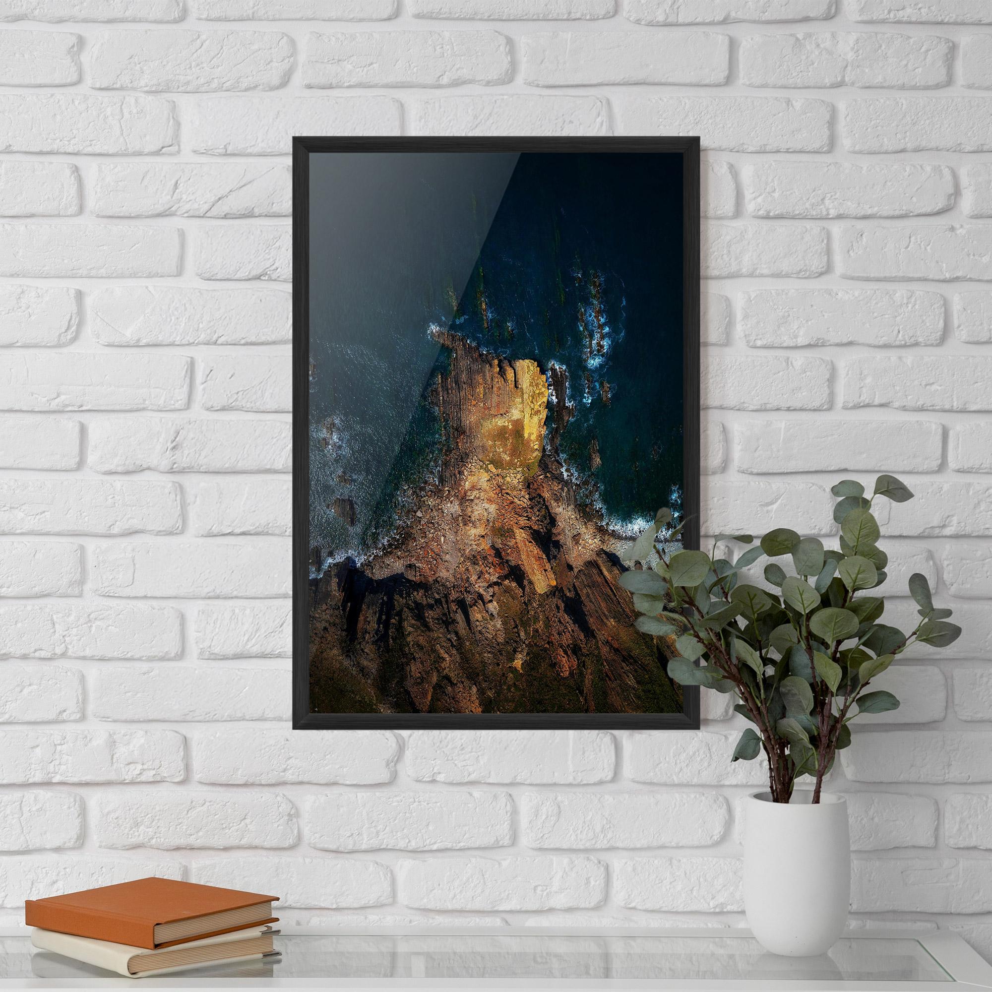 Keretezett Poszter Rocks And Water mockup 5