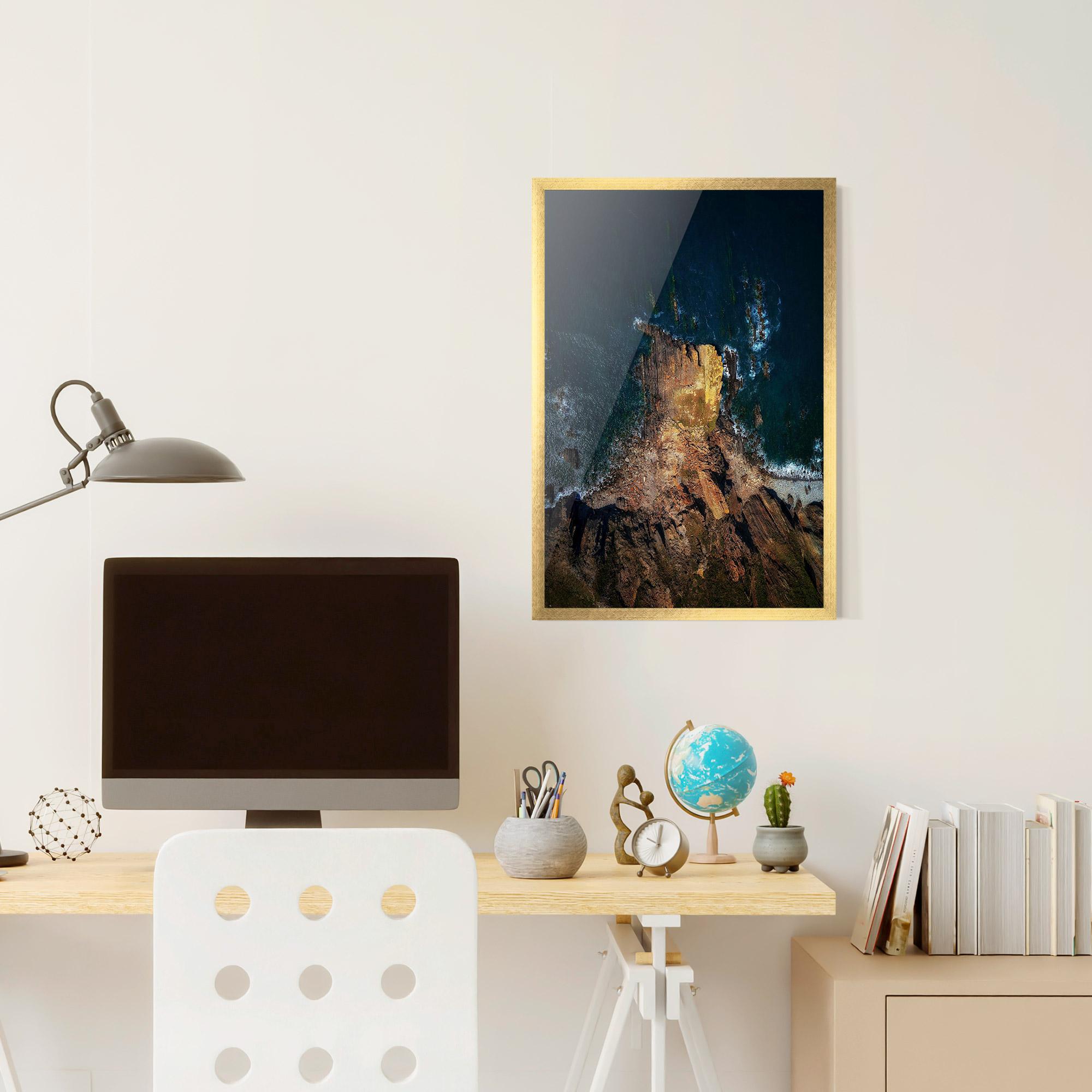 Keretezett Poszter Rocks And Water mockup 6