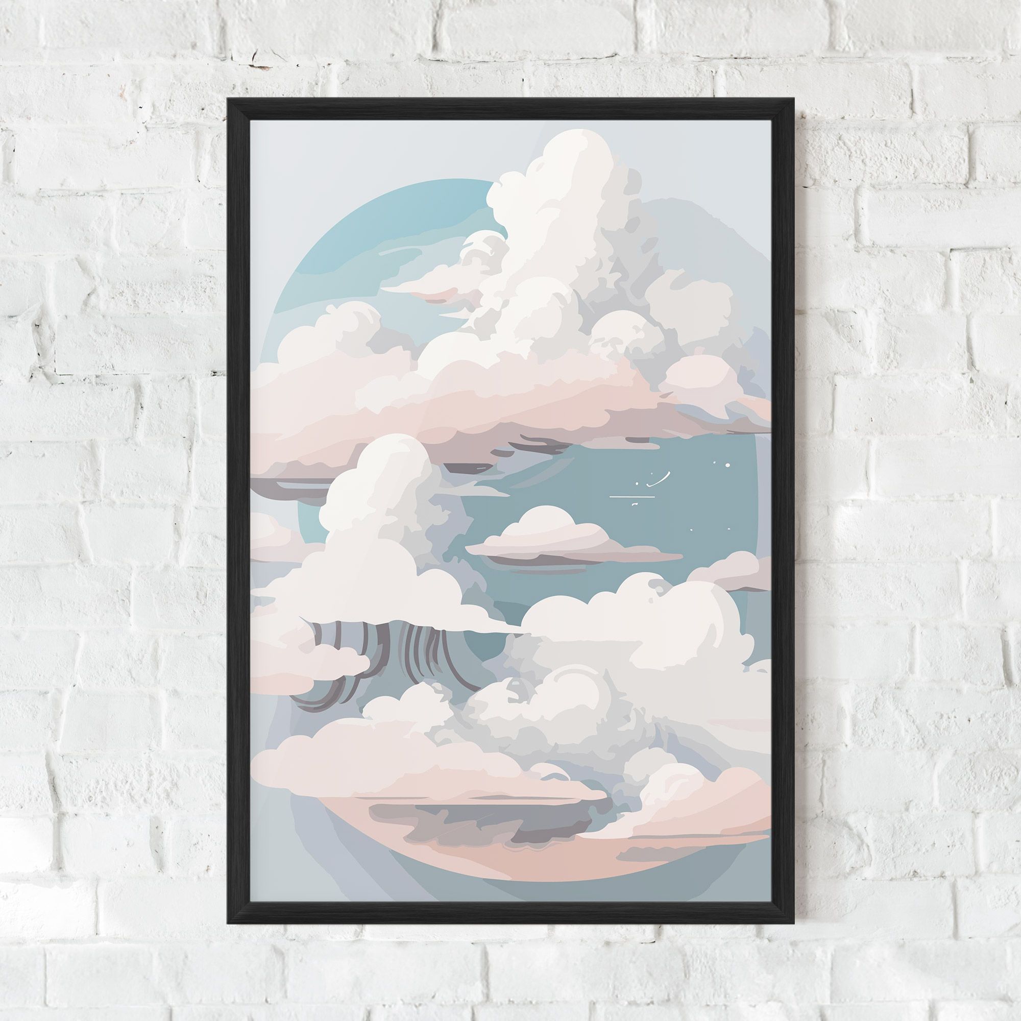 Cloud White Art mockup 0