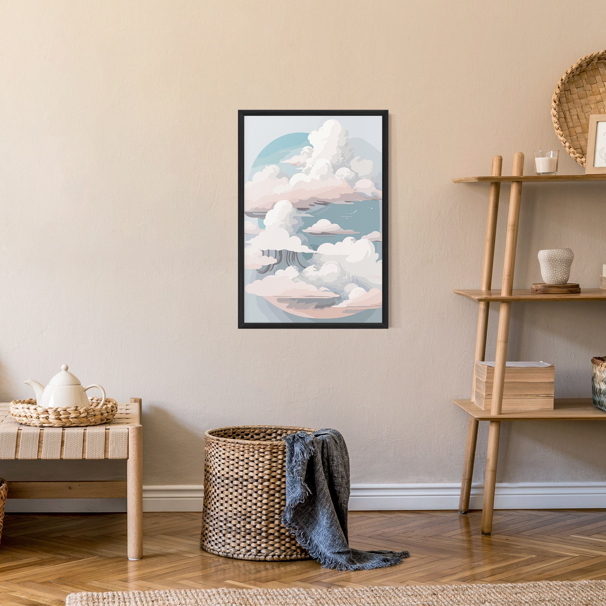Cloud White Art mockup 9