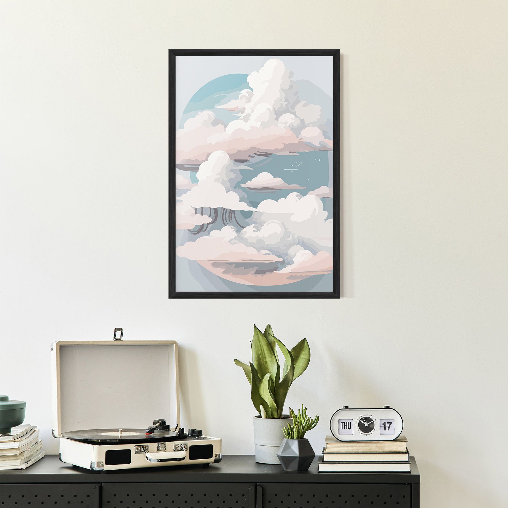 Cloud White Art mockup 2