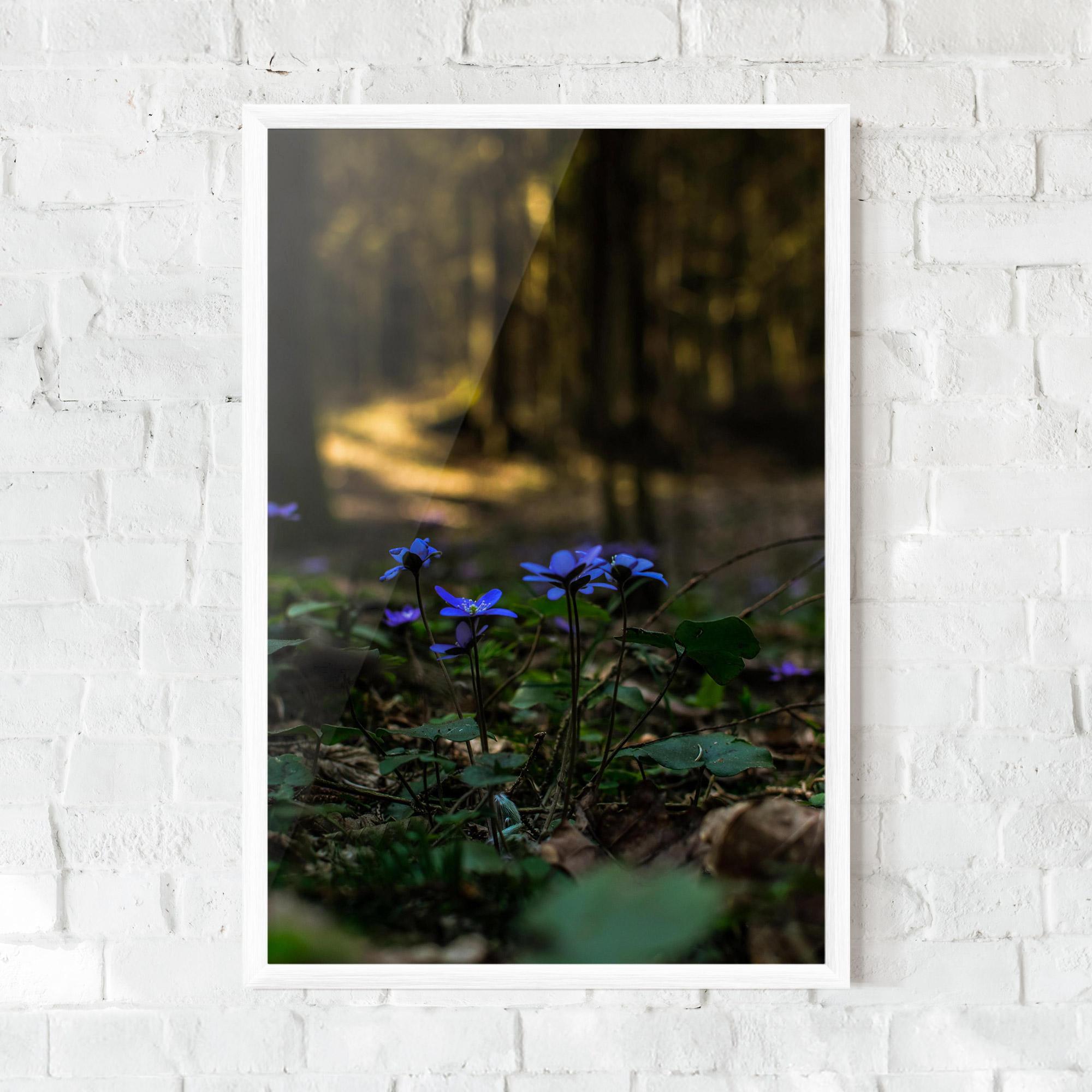 Keretezett Poszter Purple Flower Forest mockup 0
