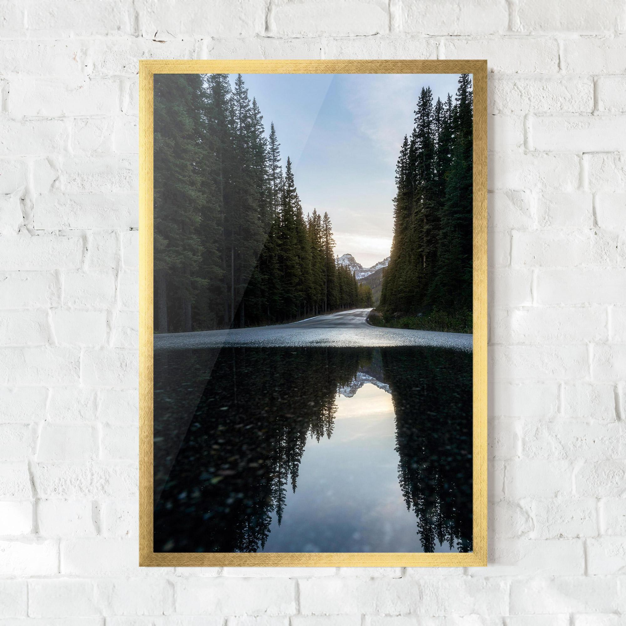 Keretezett Poszter Big Lake Forest mockup 0