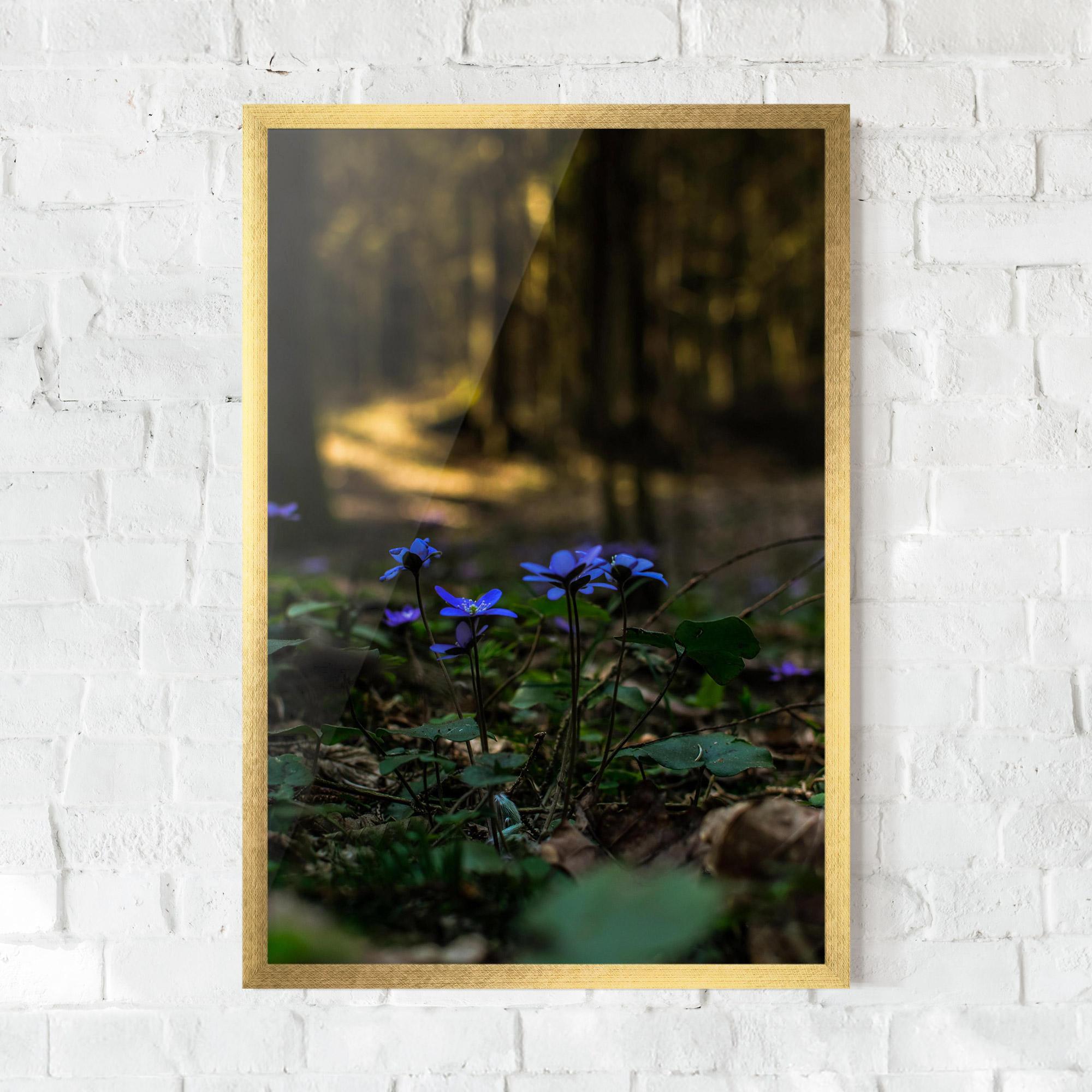 Keretezett Poszter Purple Flower Forest mockup 0