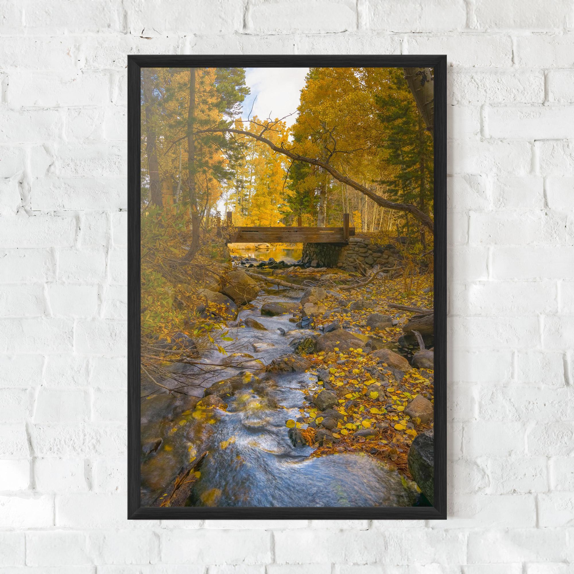 Keretezett Poszter Yellow View Forest mockup 0