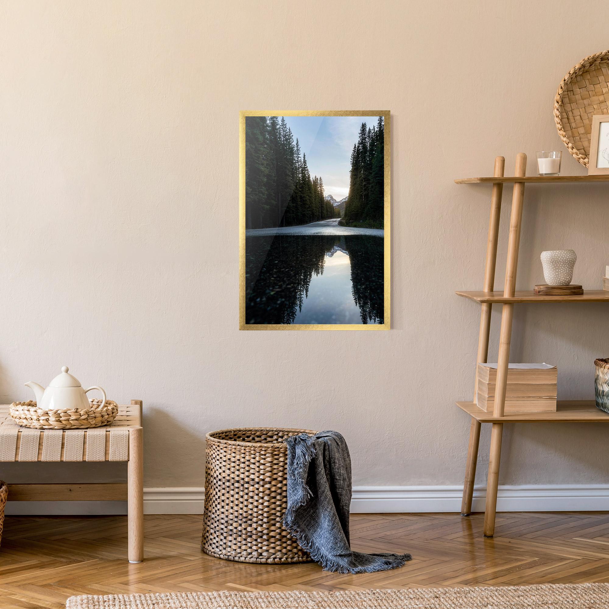 Keretezett Poszter Big Lake Forest mockup 9