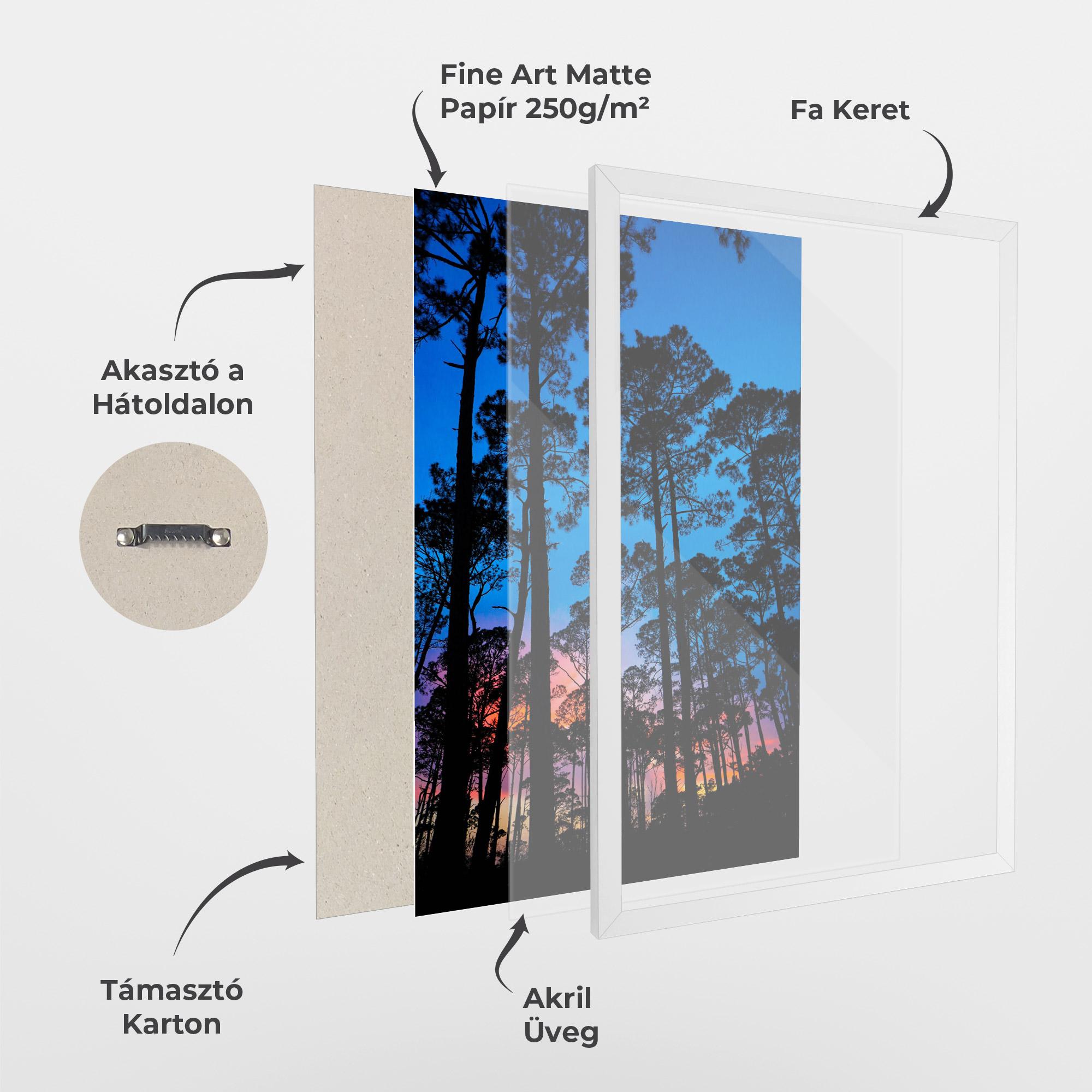 Keretezett Poszter Blue Sky Forest mockup 1