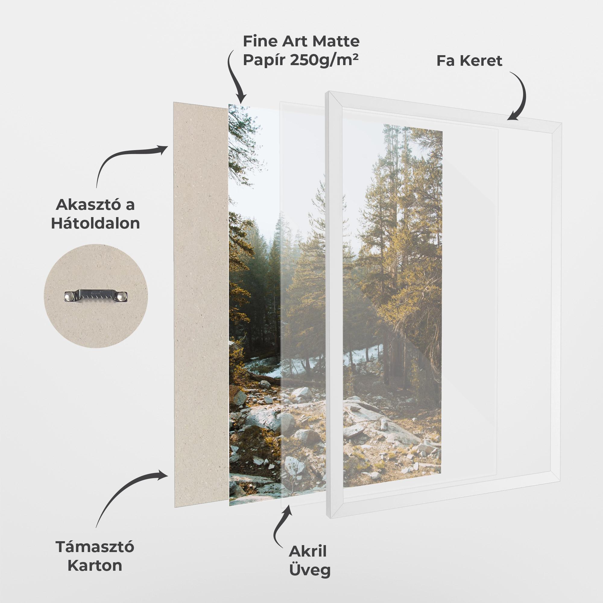 Keretezett Poszter Rock Forest View mockup 1