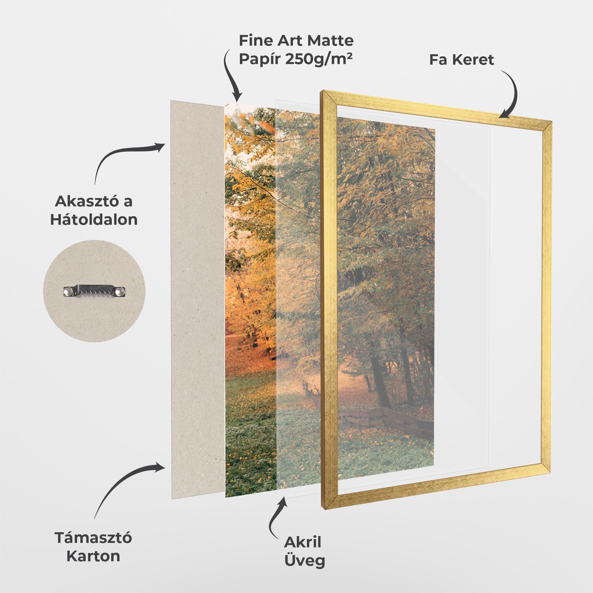 Keretezett Poszter Autumn Forest mockup 1