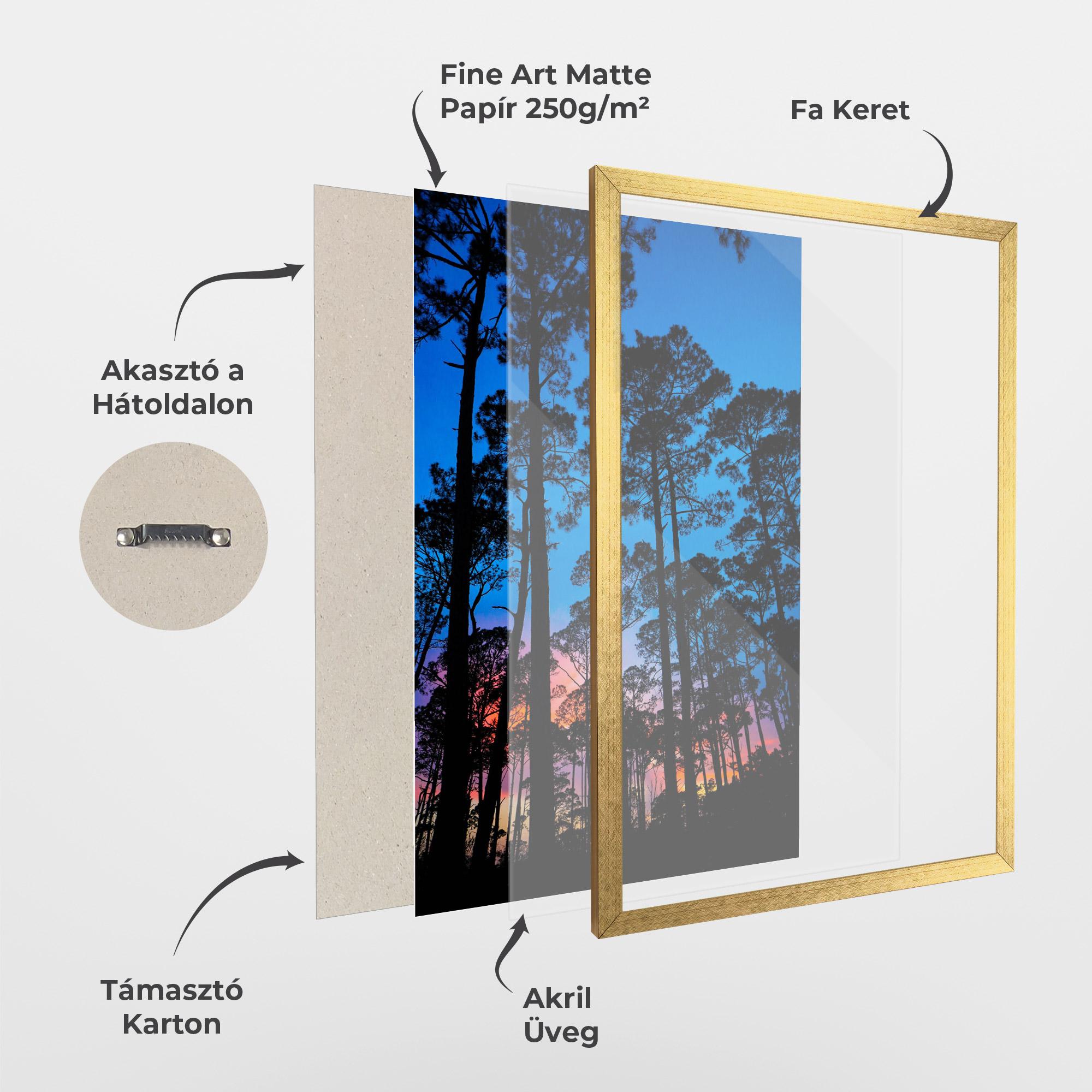 Keretezett Poszter Blue Sky Forest mockup 1