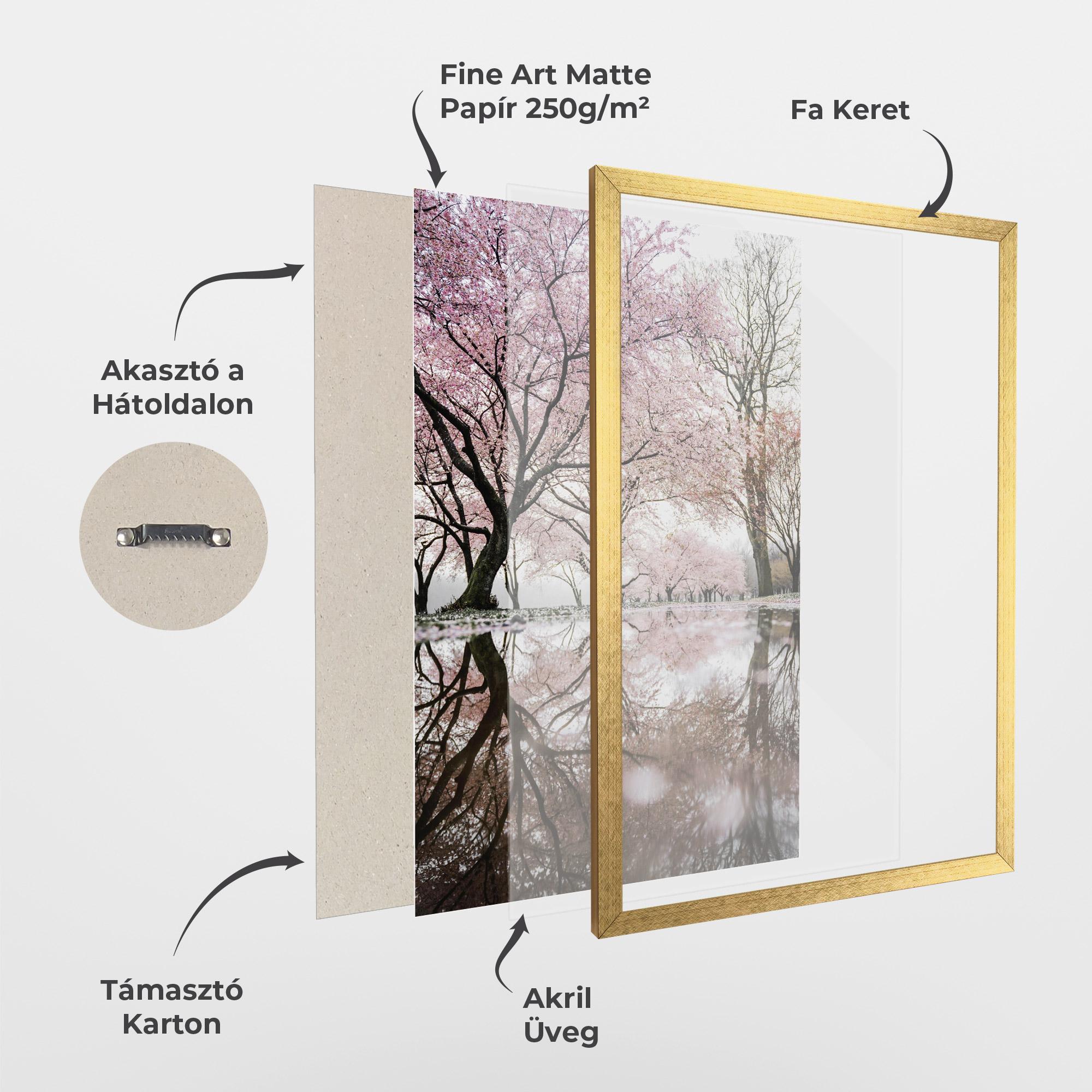 Keretezett Poszter Rainy Days mockup 1