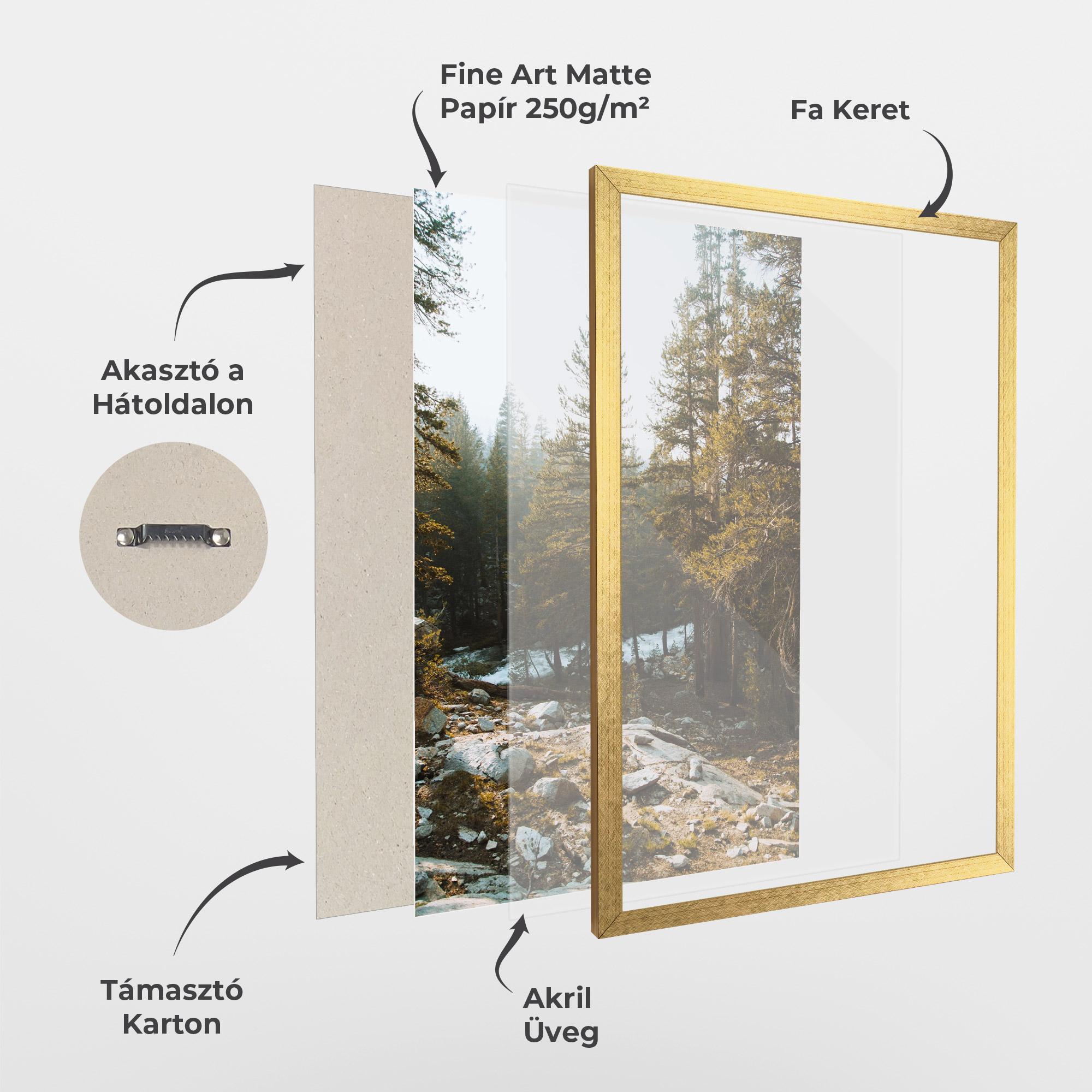 Keretezett Poszter Rock Forest View mockup 1
